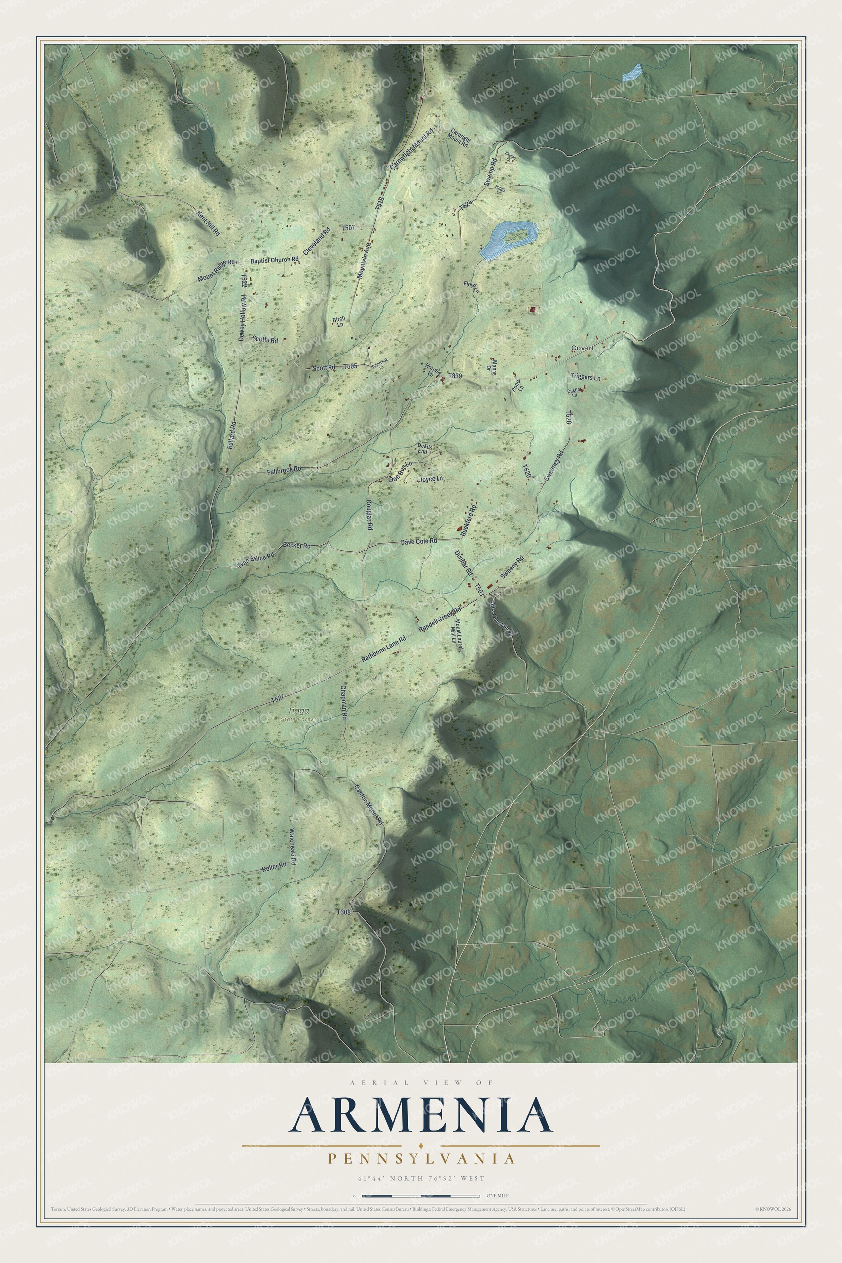 Watermarked full-map preview of Armenia, Pennsylvania