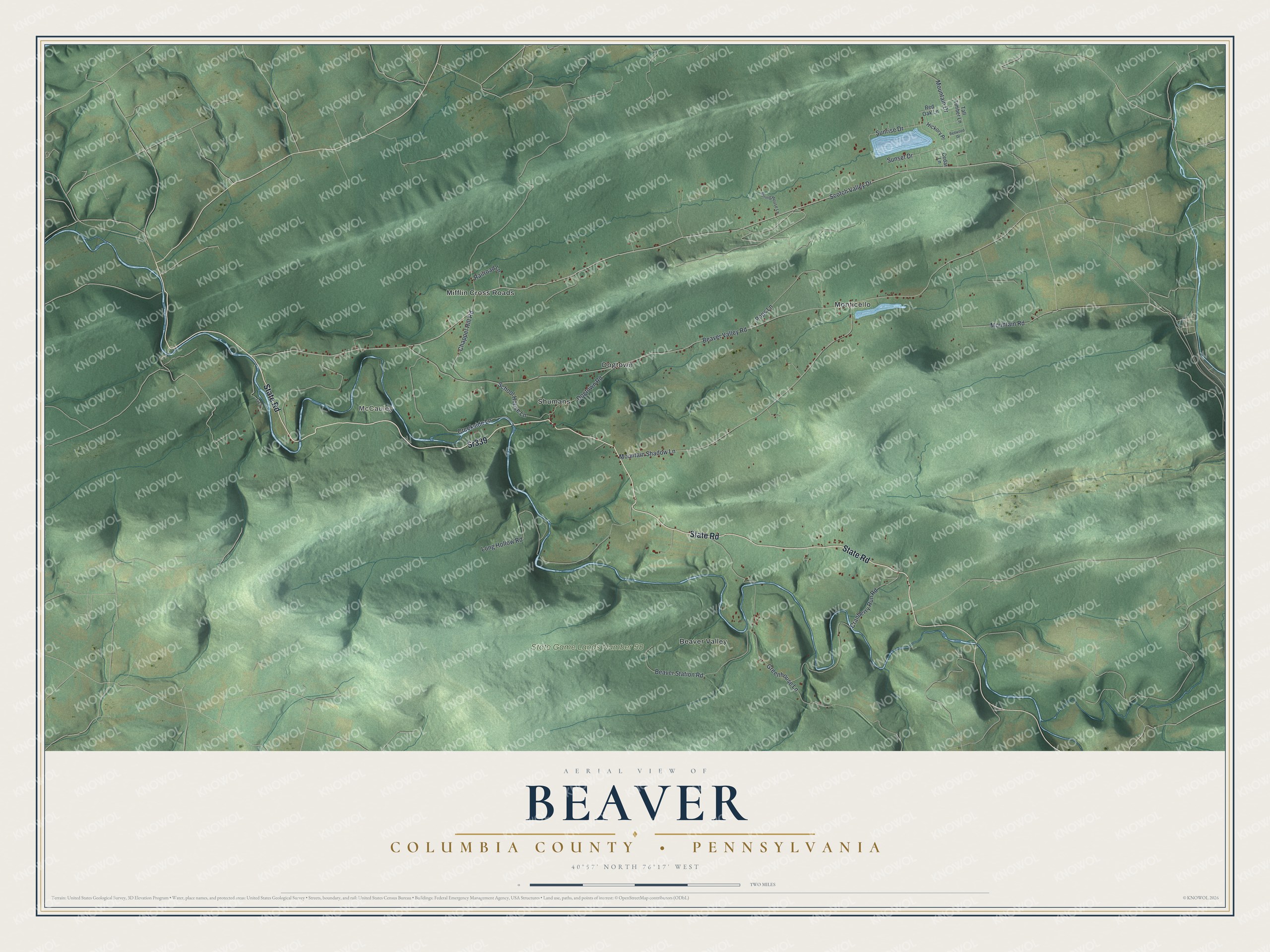 Watermarked full-map preview of Beaver, Pennsylvania