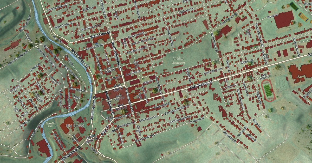 Map of Bellefonte Borough, Pennsylvania in 2026