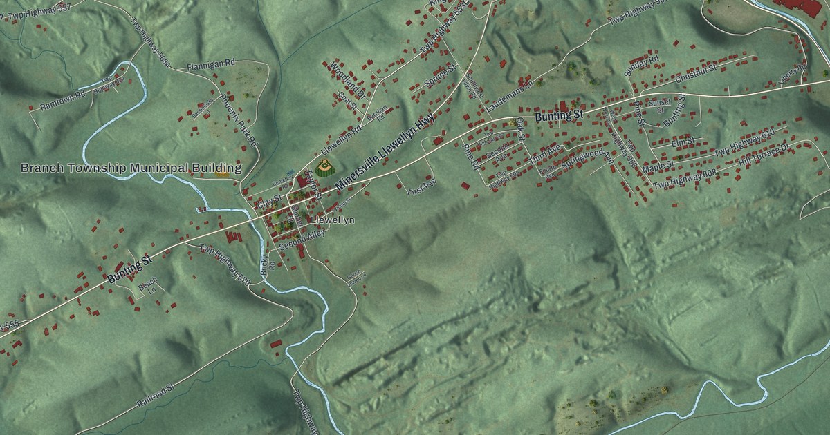 Map of Branch, Pennsylvania in 2026