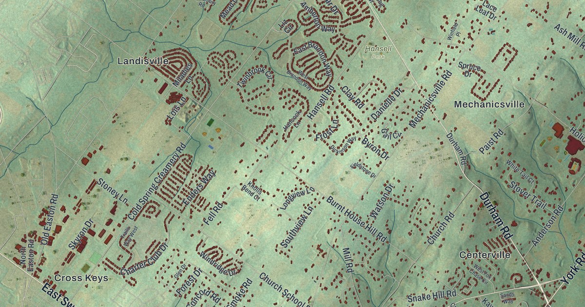 Map of Buckingham, Bucks County, Pennsylvania in 2026