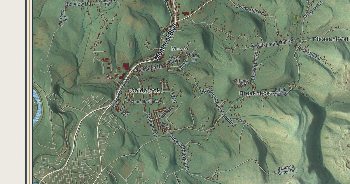 Map of Bullskin, Pennsylvania in 2026