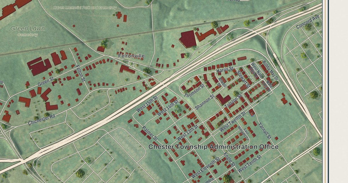 Map of Chester Township, Pennsylvania in 2026