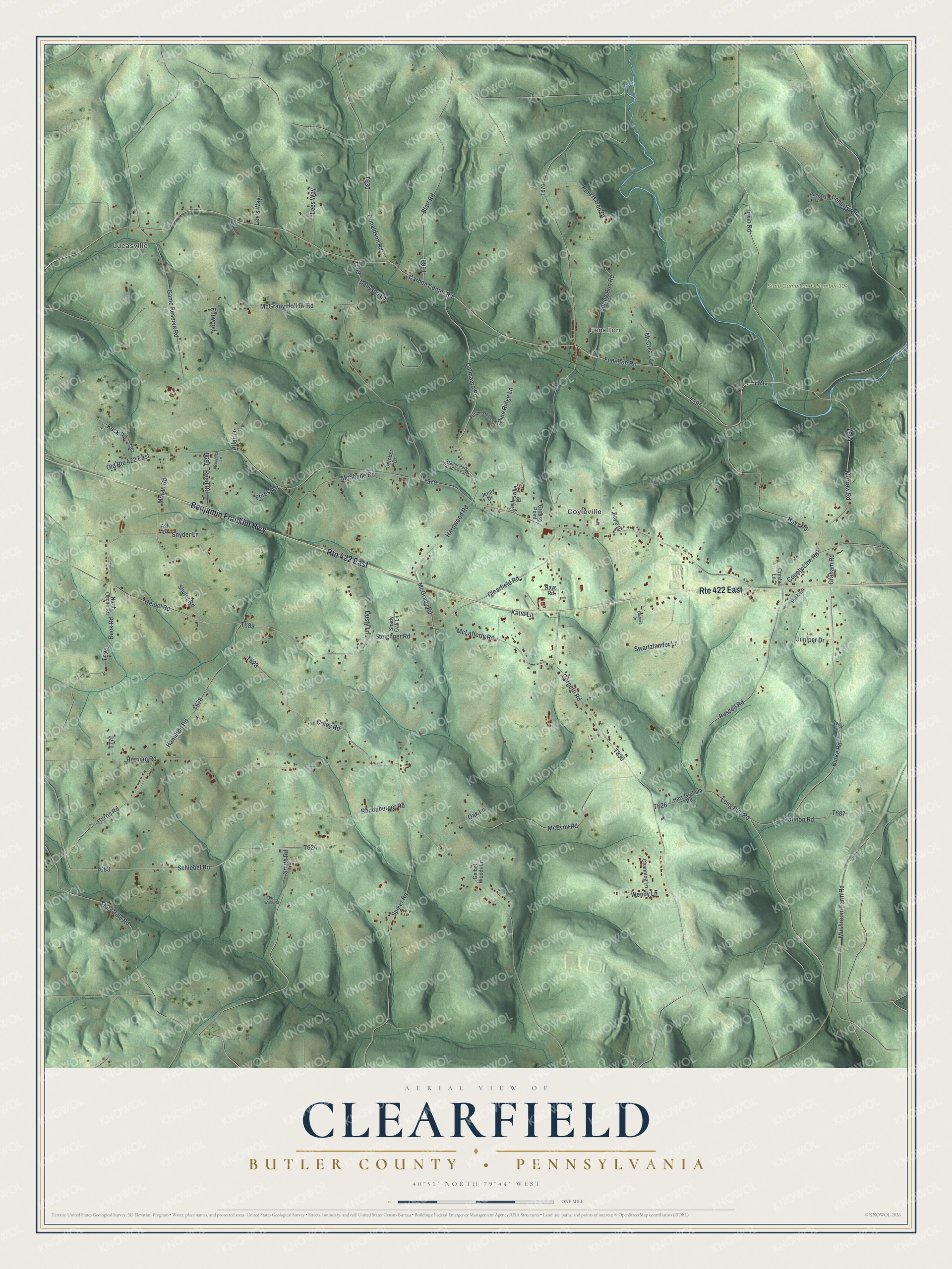 Watermarked full-map preview of Clearfield, Pennsylvania