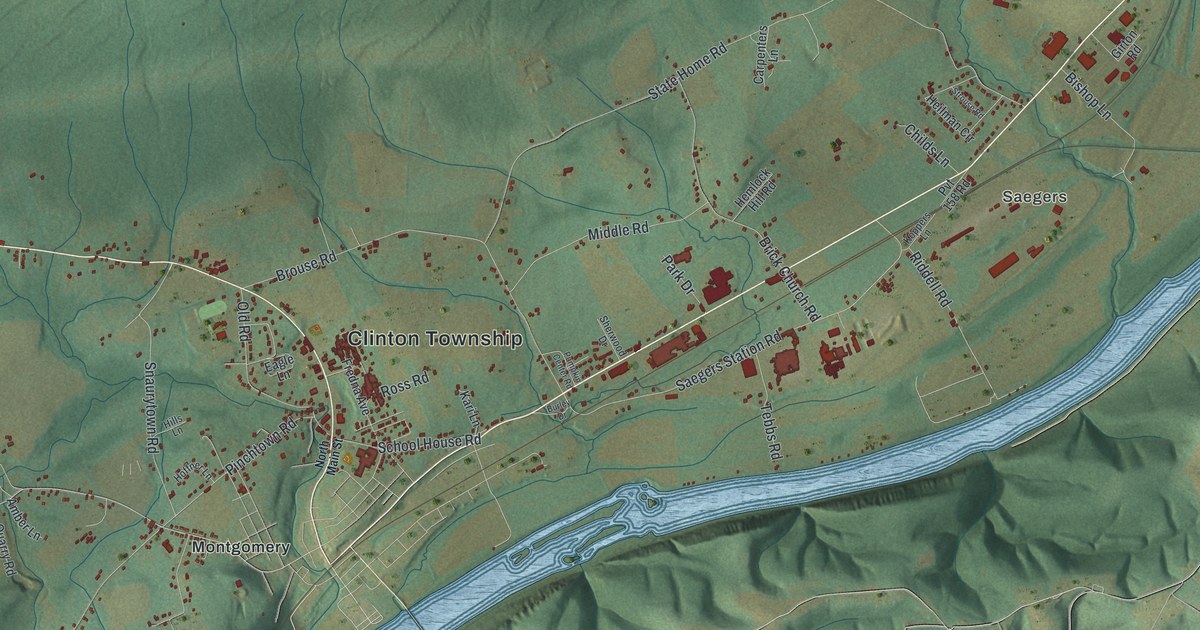 Map of Clinton, Lycoming County, Pennsylvania in 2026