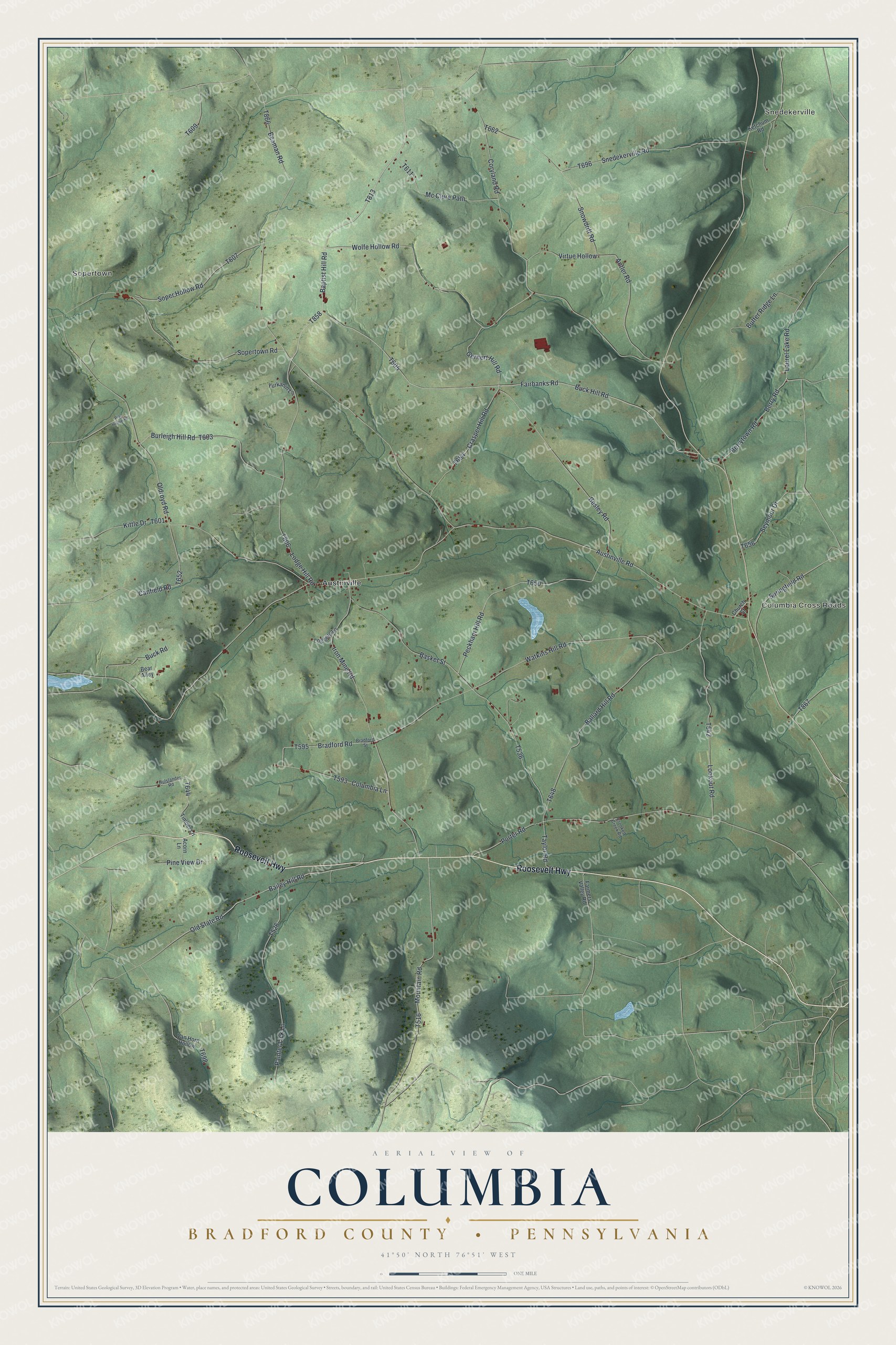 Watermarked full-map preview of Columbia, Pennsylvania