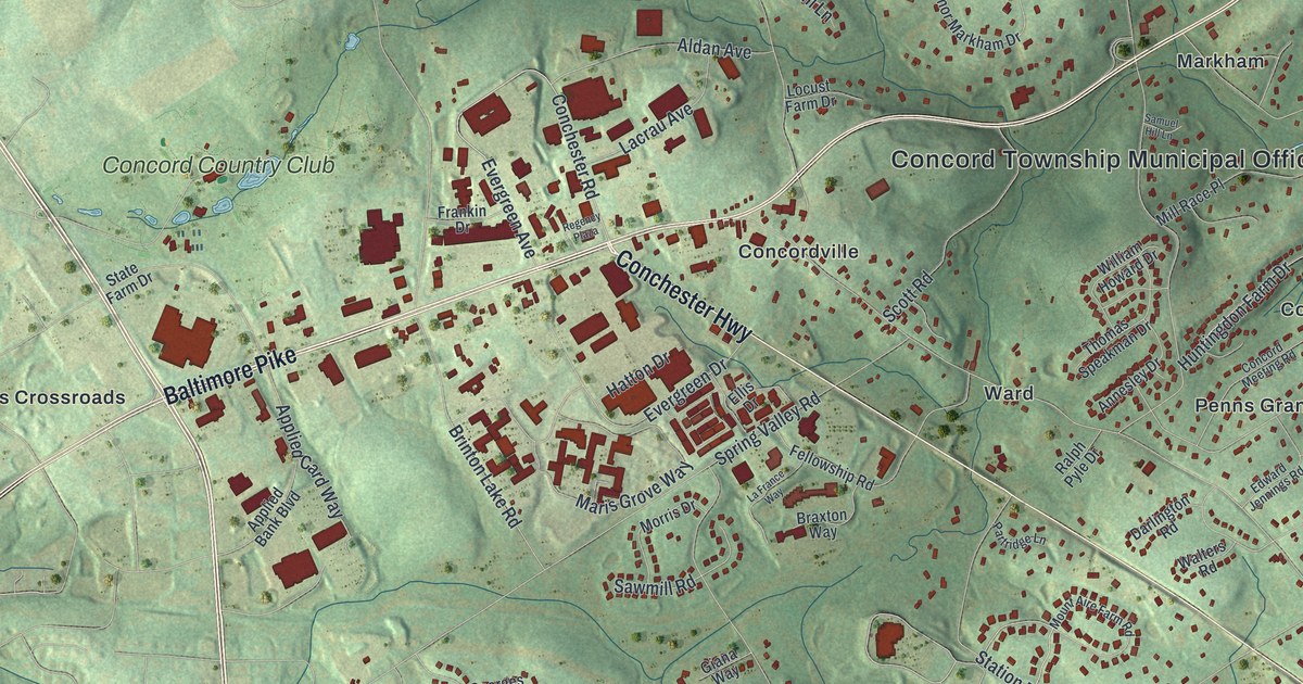 Map of Concord, Delaware County, Pennsylvania in 2026