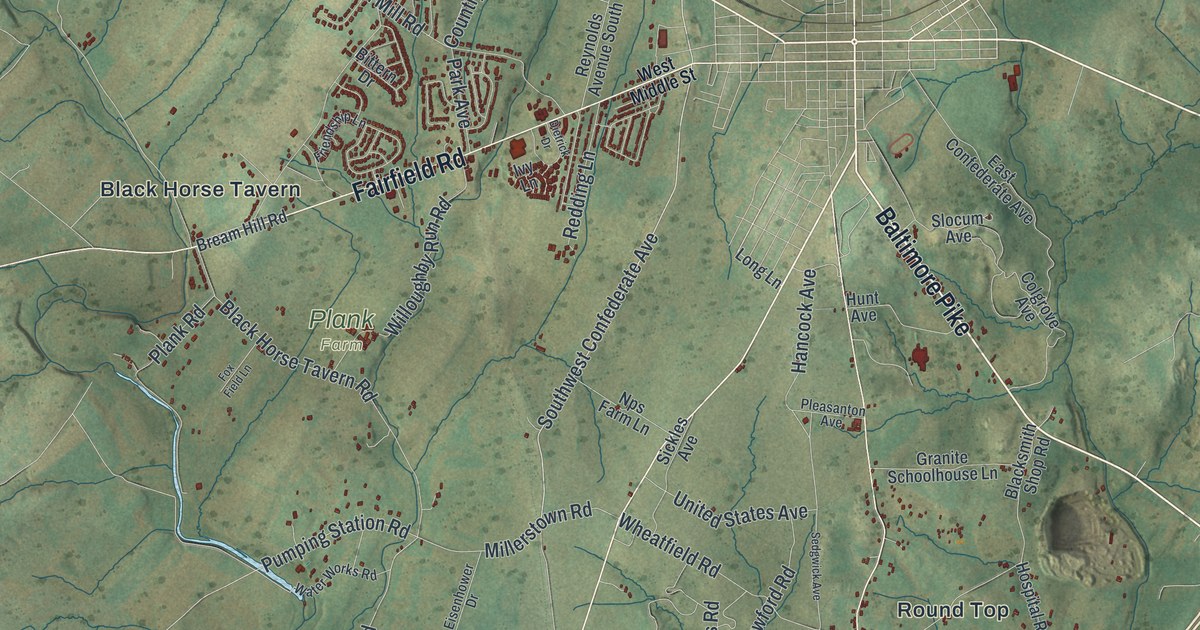 Map of Cumberland, Adams County, Pennsylvania in 2026
