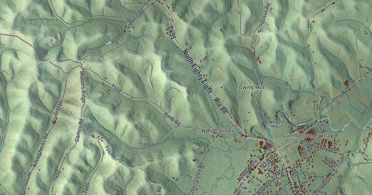 Map of Cumberland, Greene County, Pennsylvania in 2026