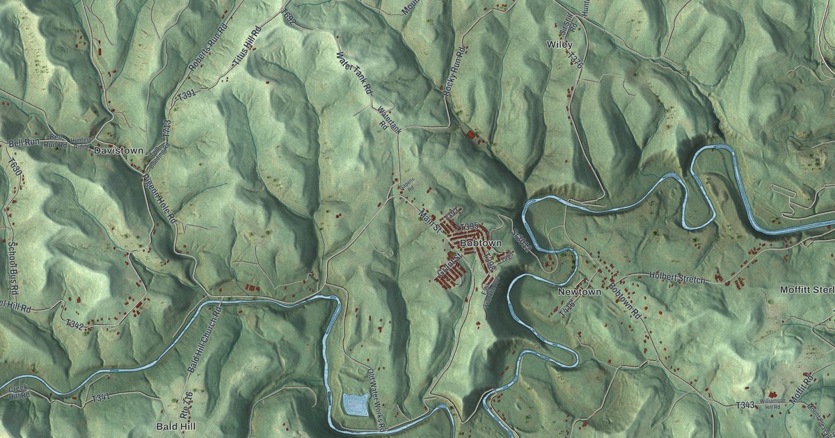 Map of Dunkard, Pennsylvania in 2026