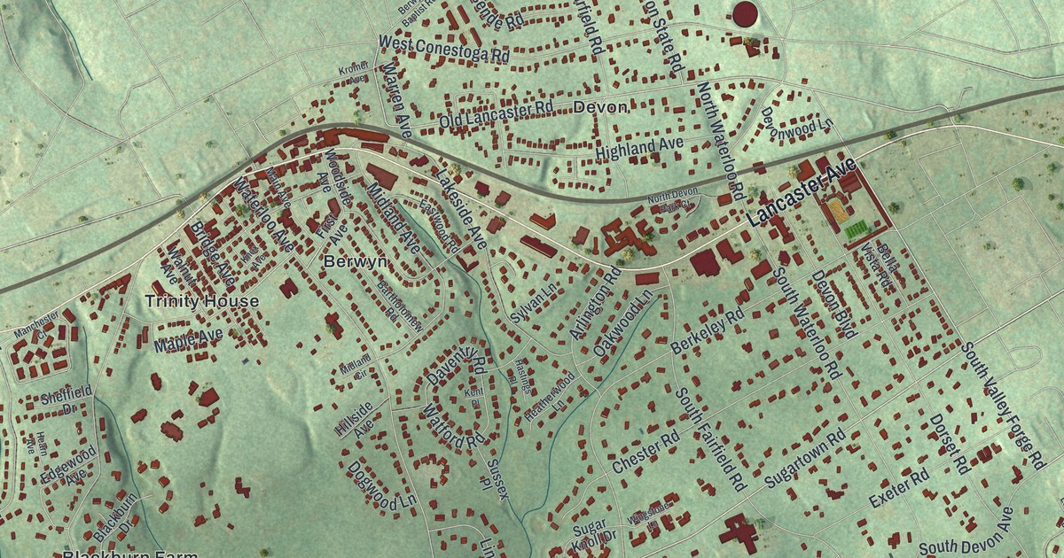 Map of Easttown, Pennsylvania in 2026