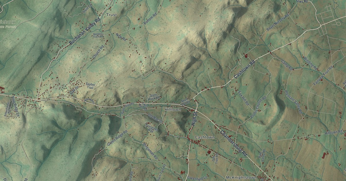 Map of Franklin, Adams County, Pennsylvania in 2026