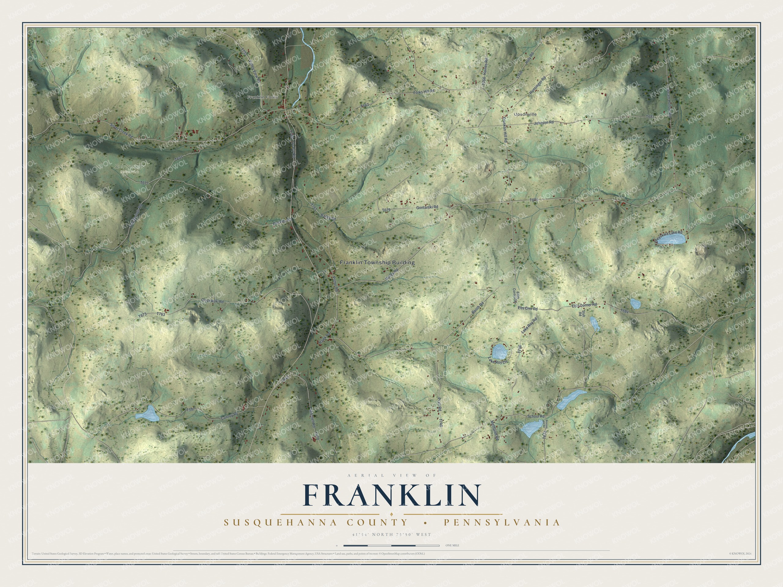 Watermarked full-map preview of Franklin, Pennsylvania