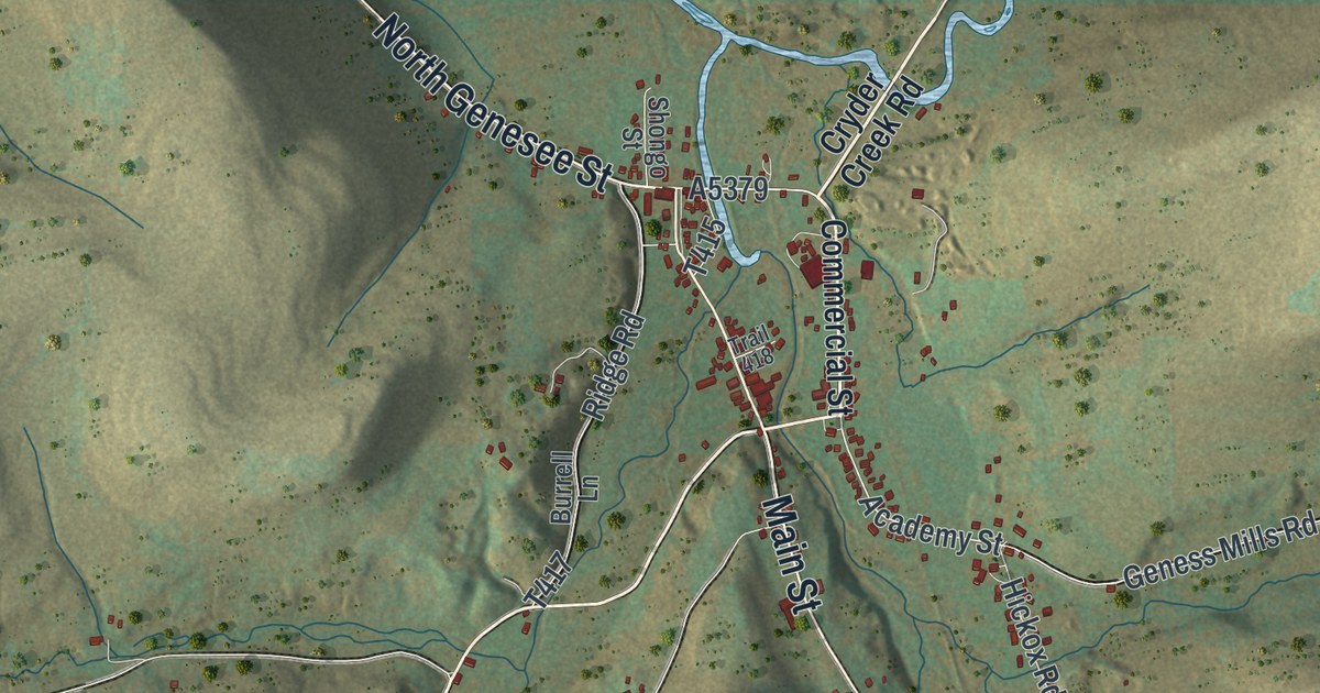 Map of Genesee, Pennsylvania in 2026