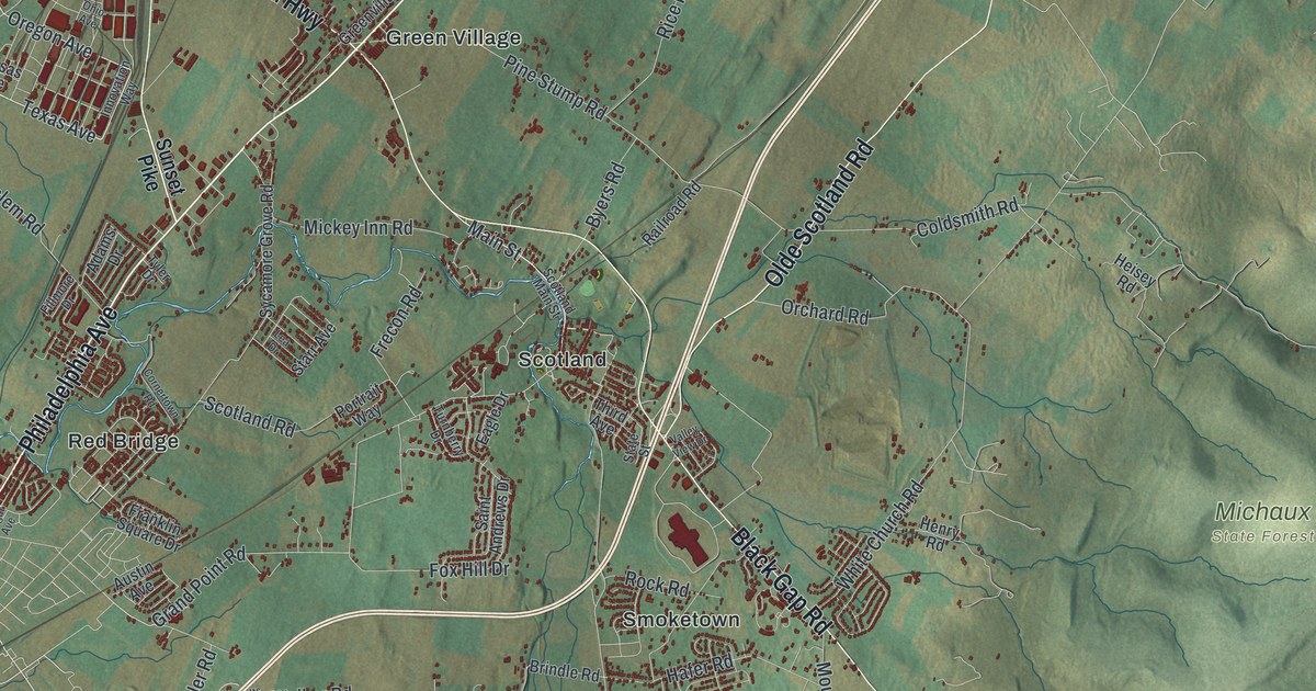 Map of Greene, Franklin County, Pennsylvania in 2026