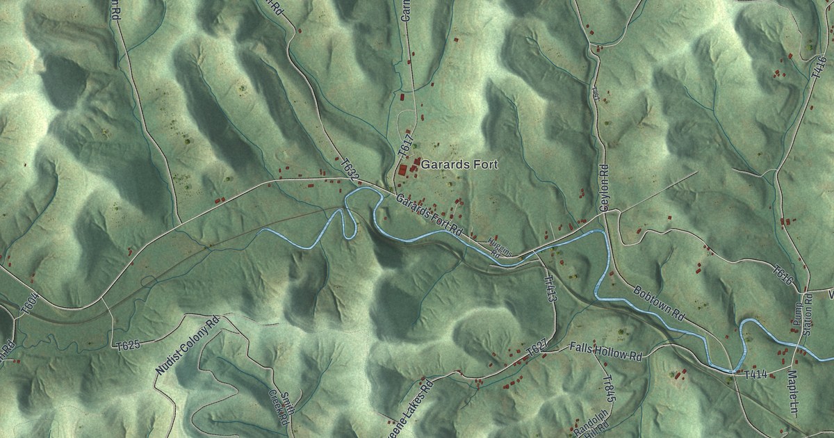 Map of Greene, Greene County, Pennsylvania in 2026