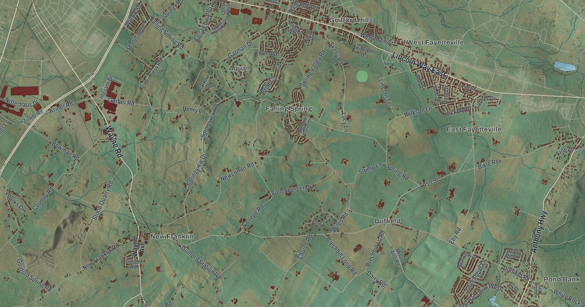 Map of Guilford, Pennsylvania in 2026