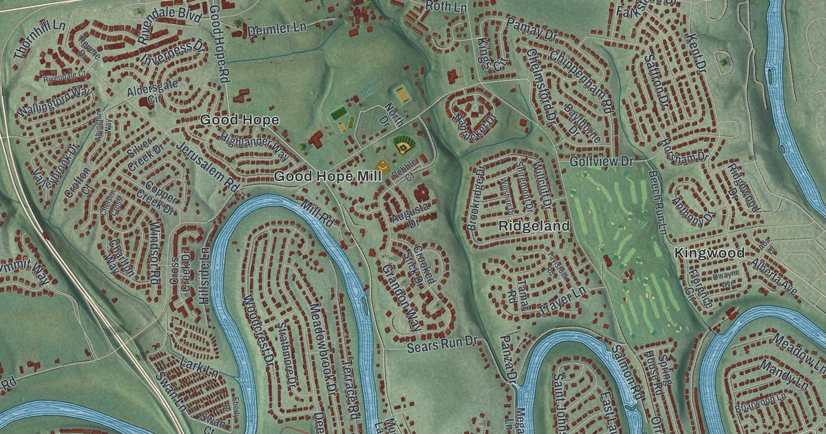 Map of Hampden, Pennsylvania in 2026