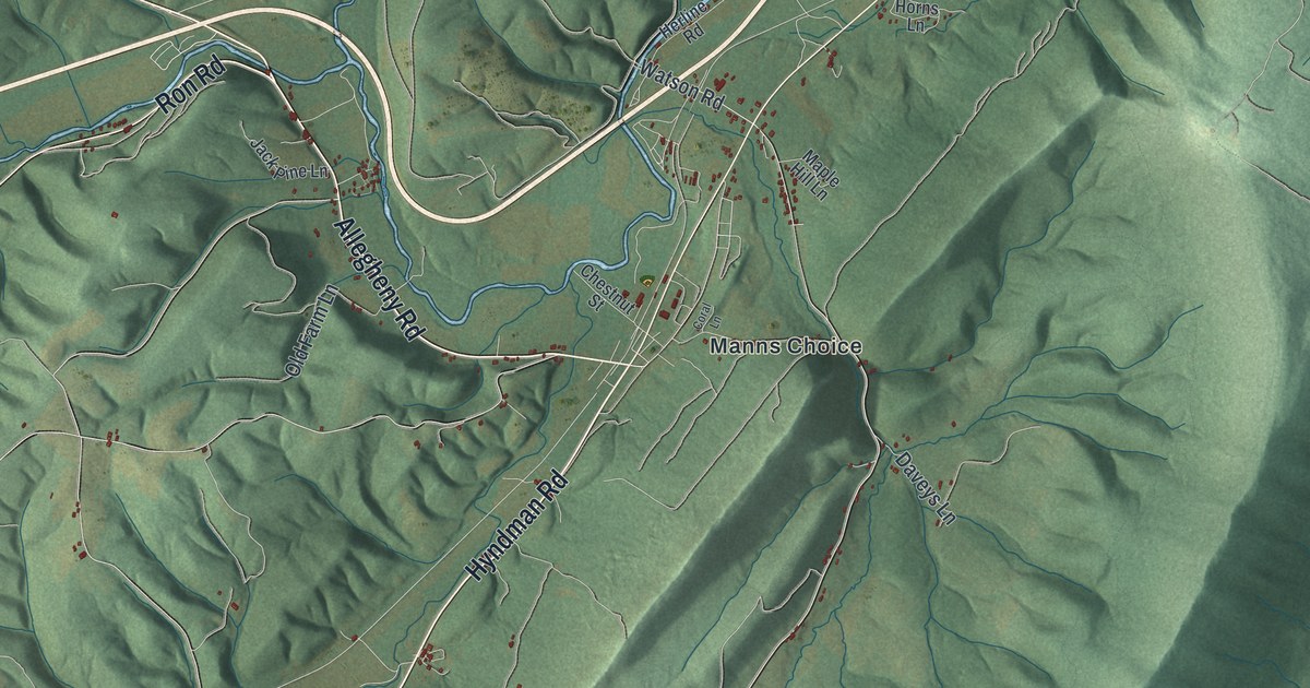 Map of Harrison, Bedford County, Pennsylvania in 2026