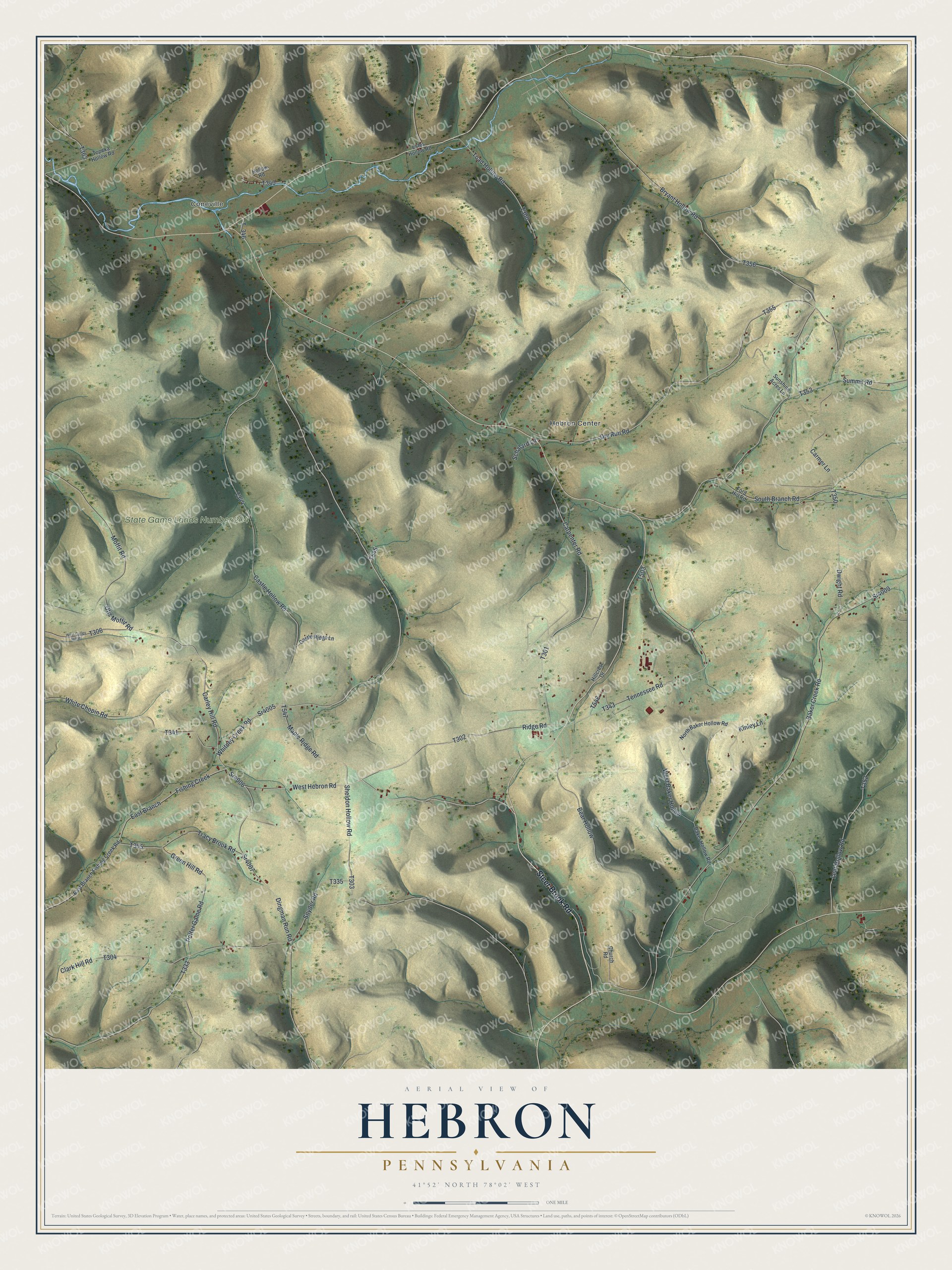 Watermarked full-map preview of Hebron, Pennsylvania