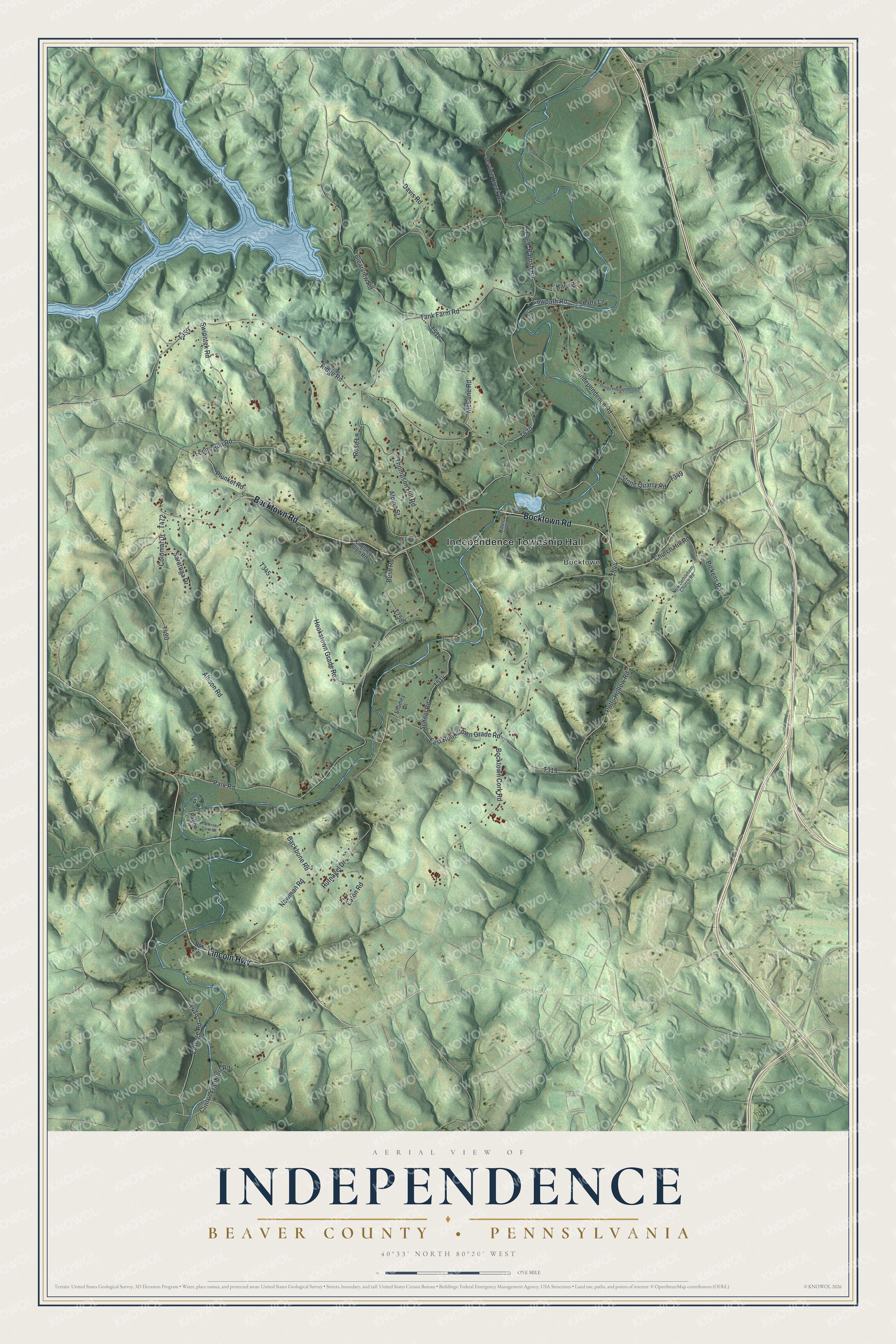 Watermarked full-map preview of Independence, Pennsylvania