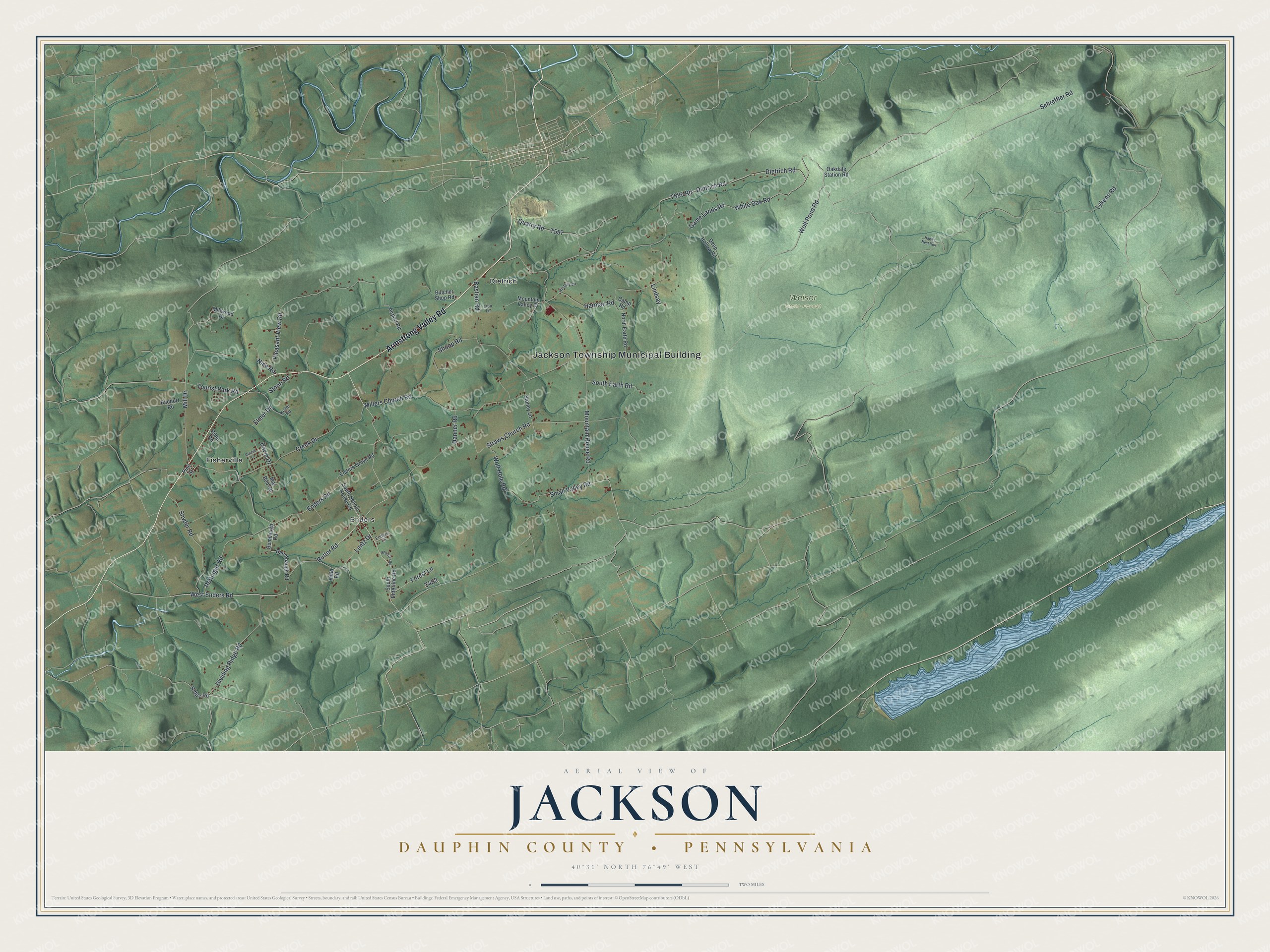 Watermarked full-map preview of Jackson, Pennsylvania