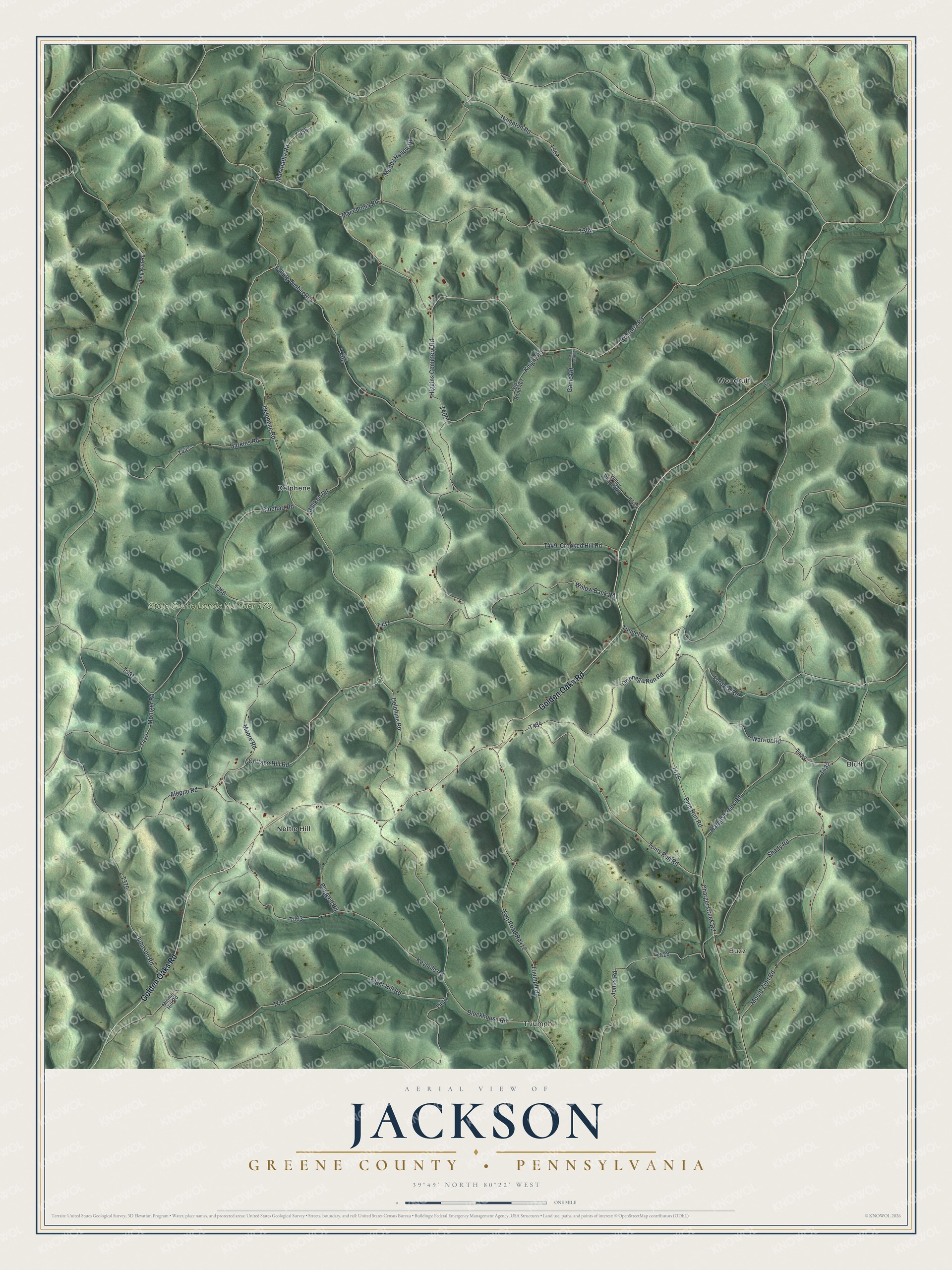Watermarked full-map preview of Jackson, Pennsylvania