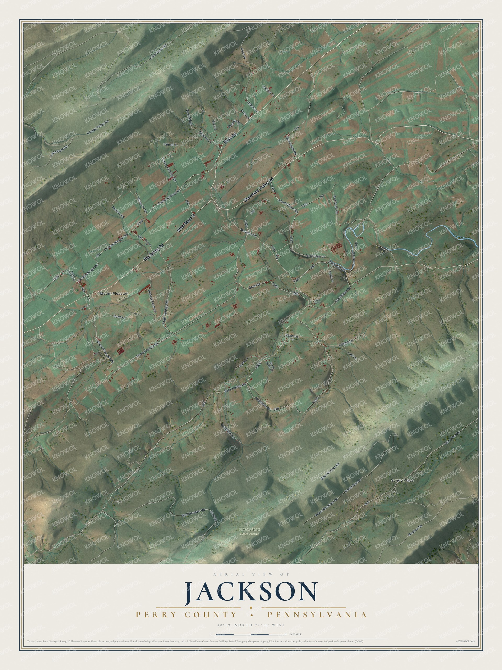 Watermarked full-map preview of Jackson, Pennsylvania