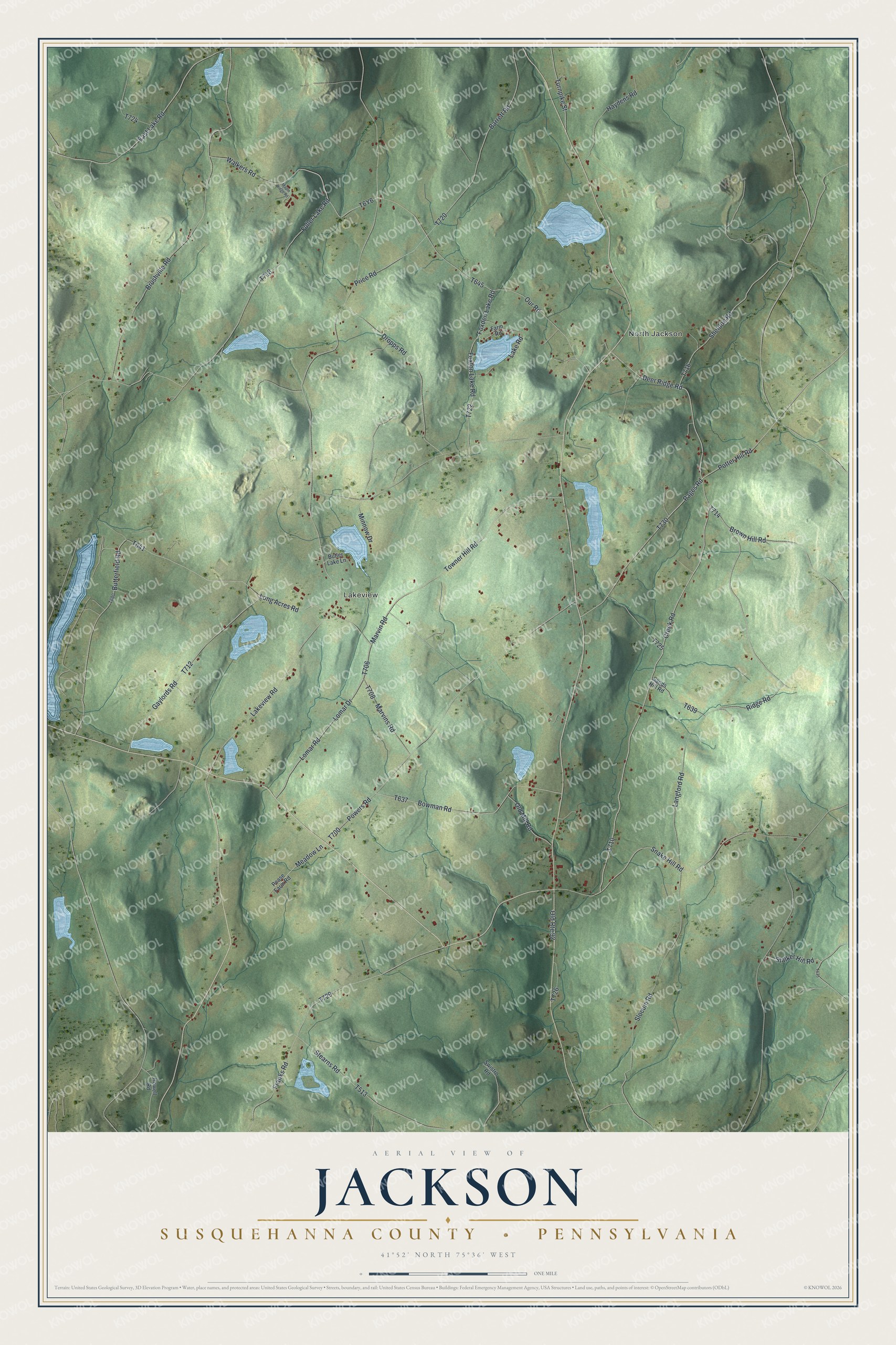 Watermarked full-map preview of Jackson, Pennsylvania
