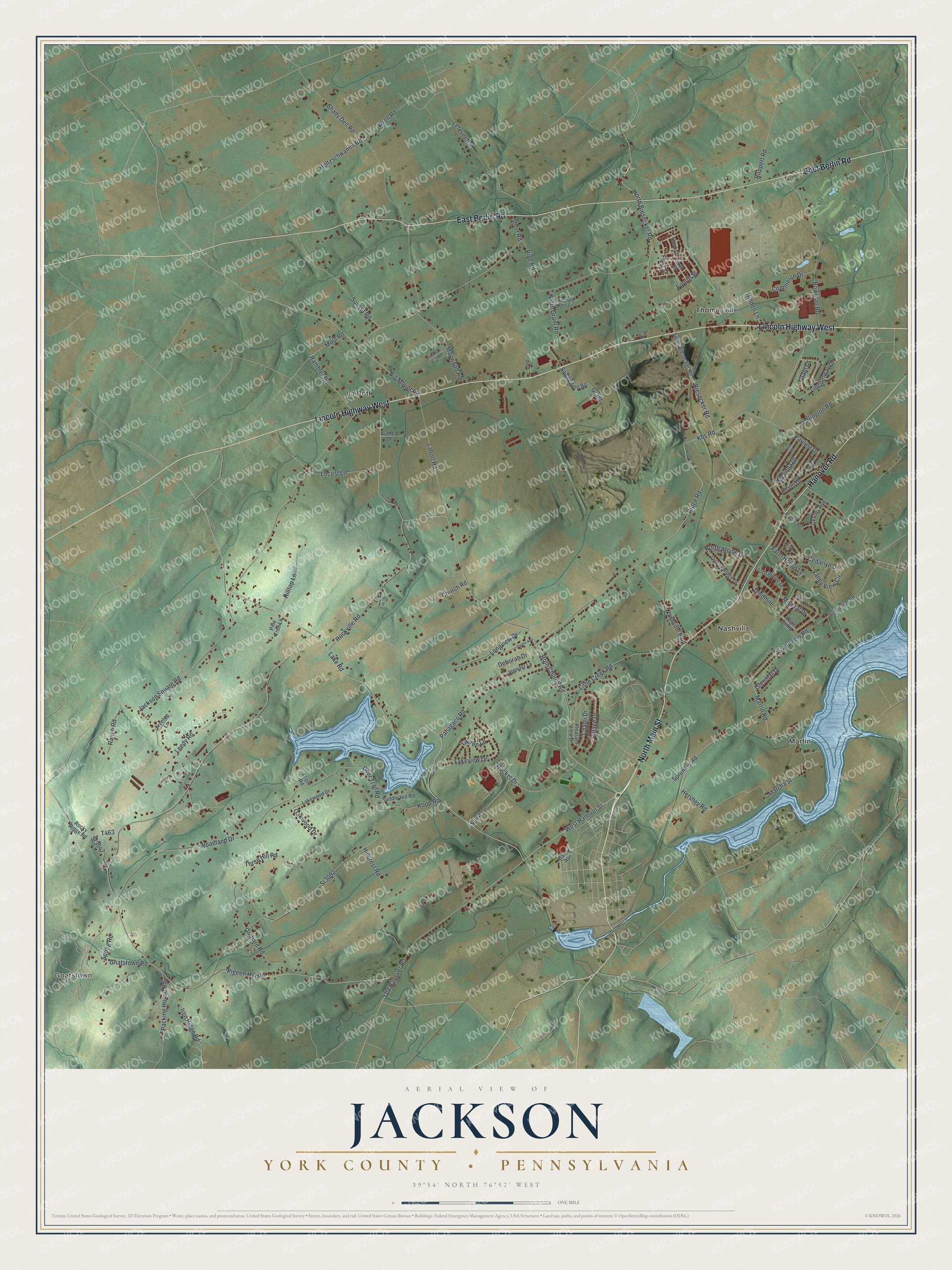 Watermarked full-map preview of Jackson, Pennsylvania