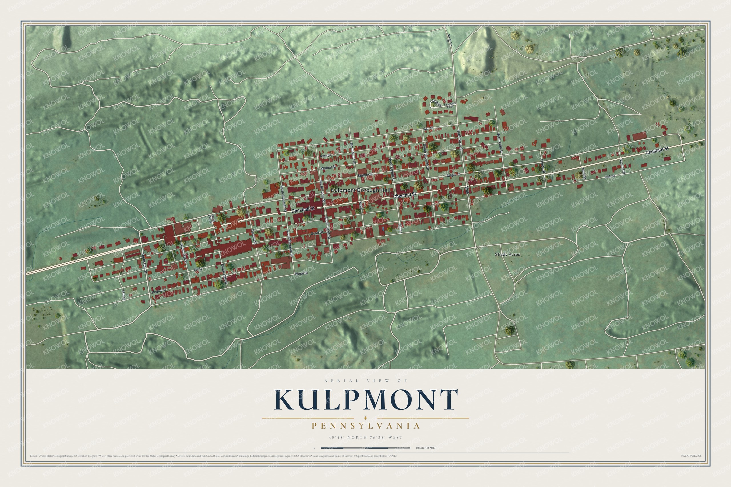 Watermarked full-map preview of Kulpmont, Pennsylvania
