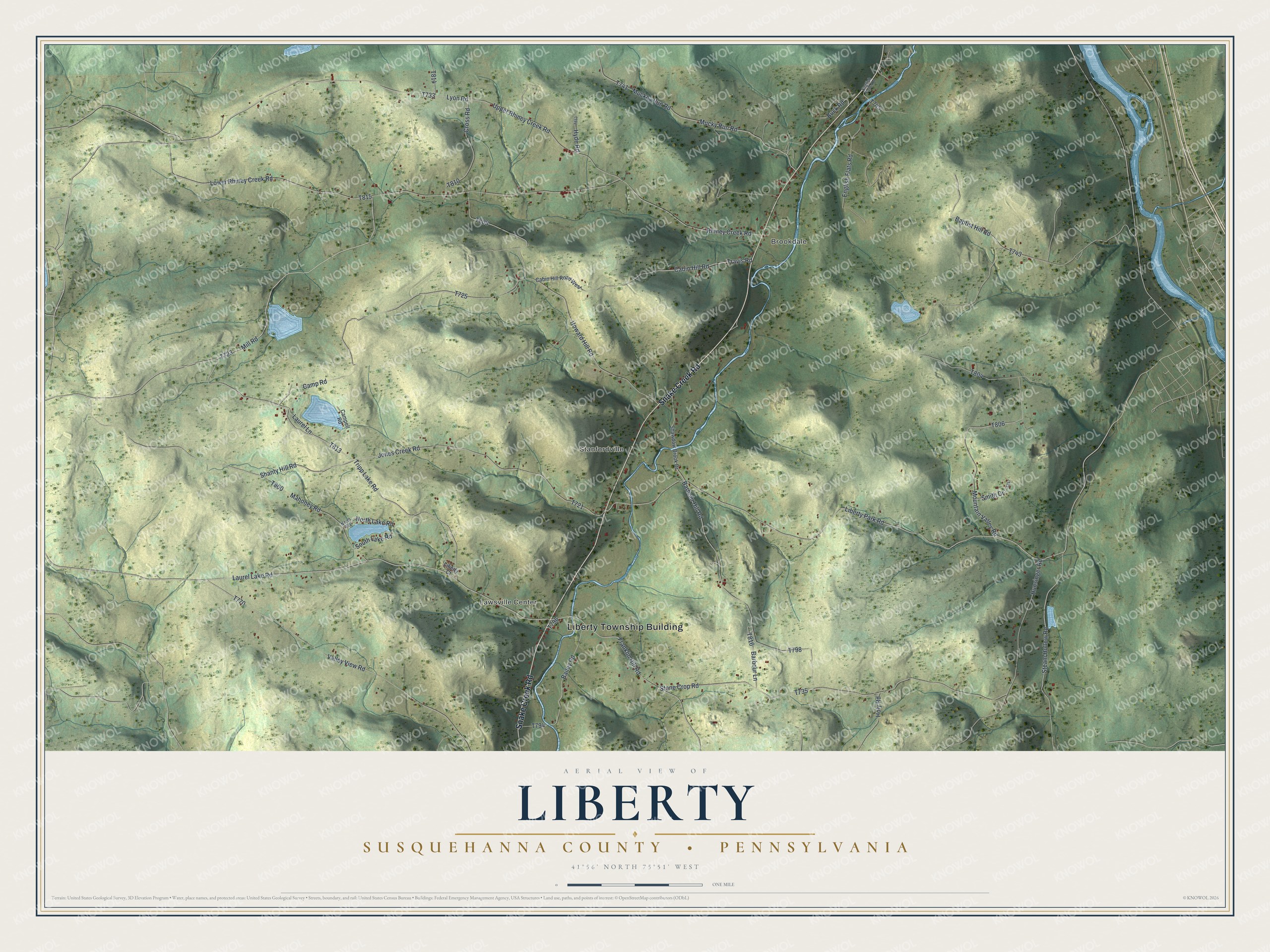 Watermarked full-map preview of Liberty, Pennsylvania