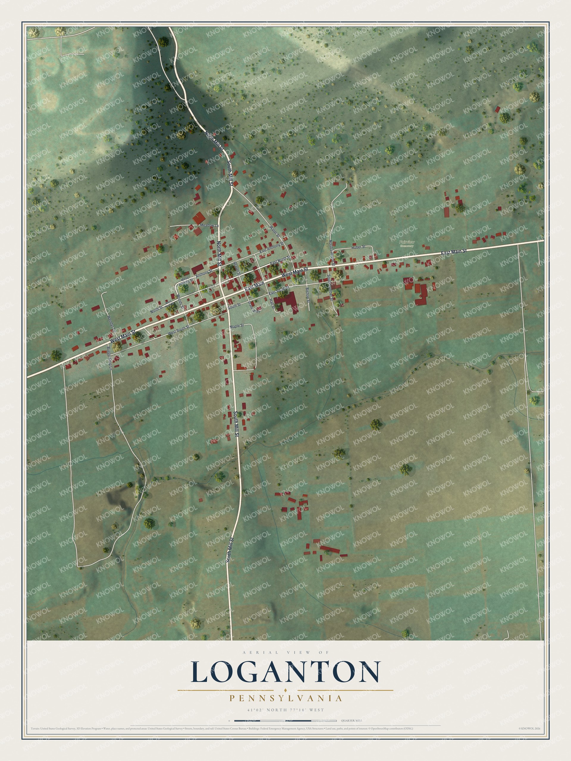 Watermarked full-map preview of Loganton, Pennsylvania