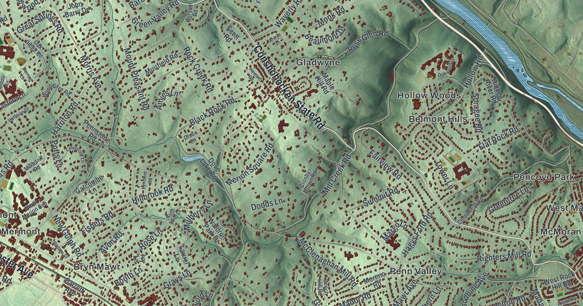 Map of Lower Merion, Pennsylvania in 2026
