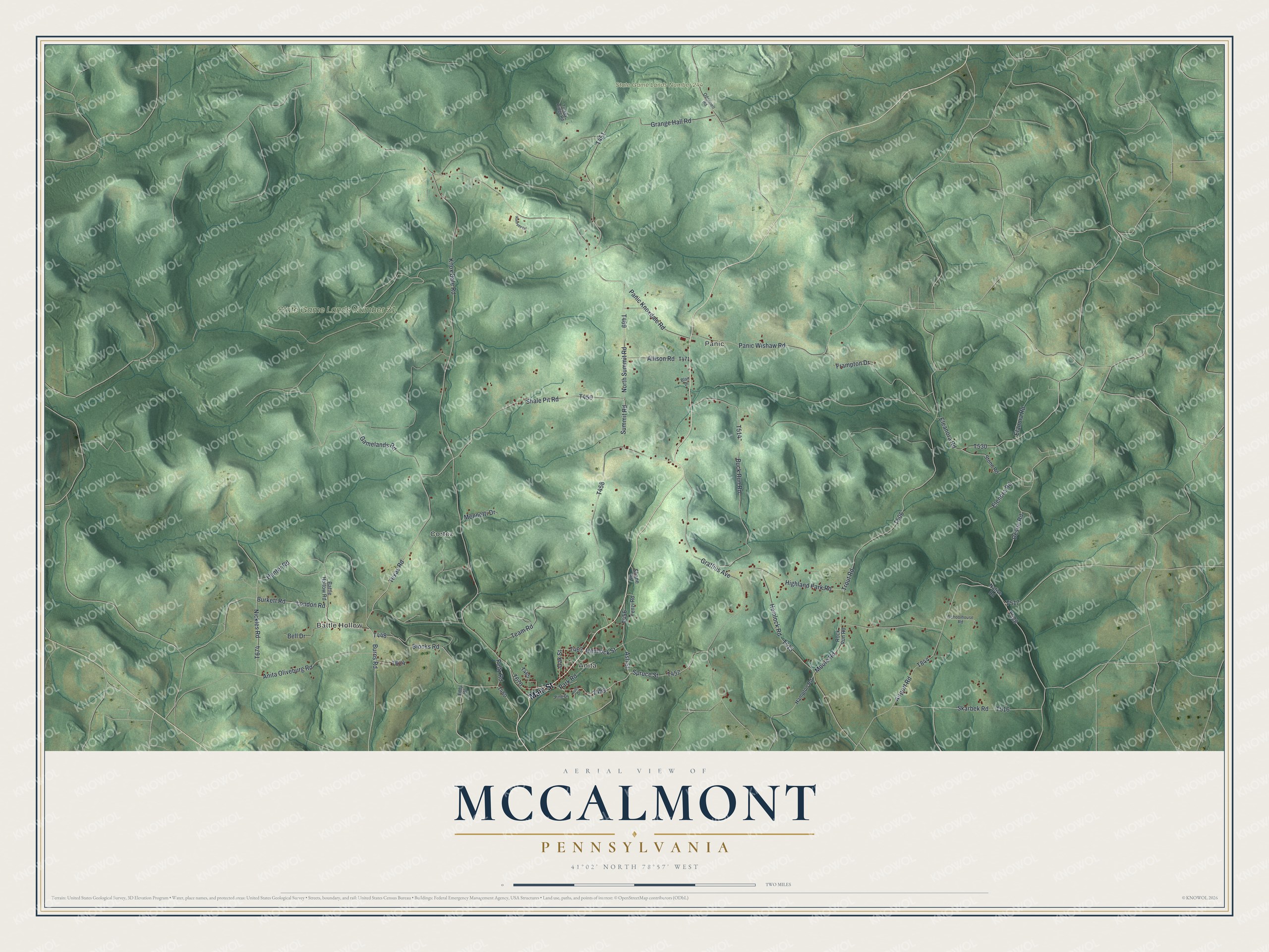 Watermarked full-map preview of McCalmont, Pennsylvania