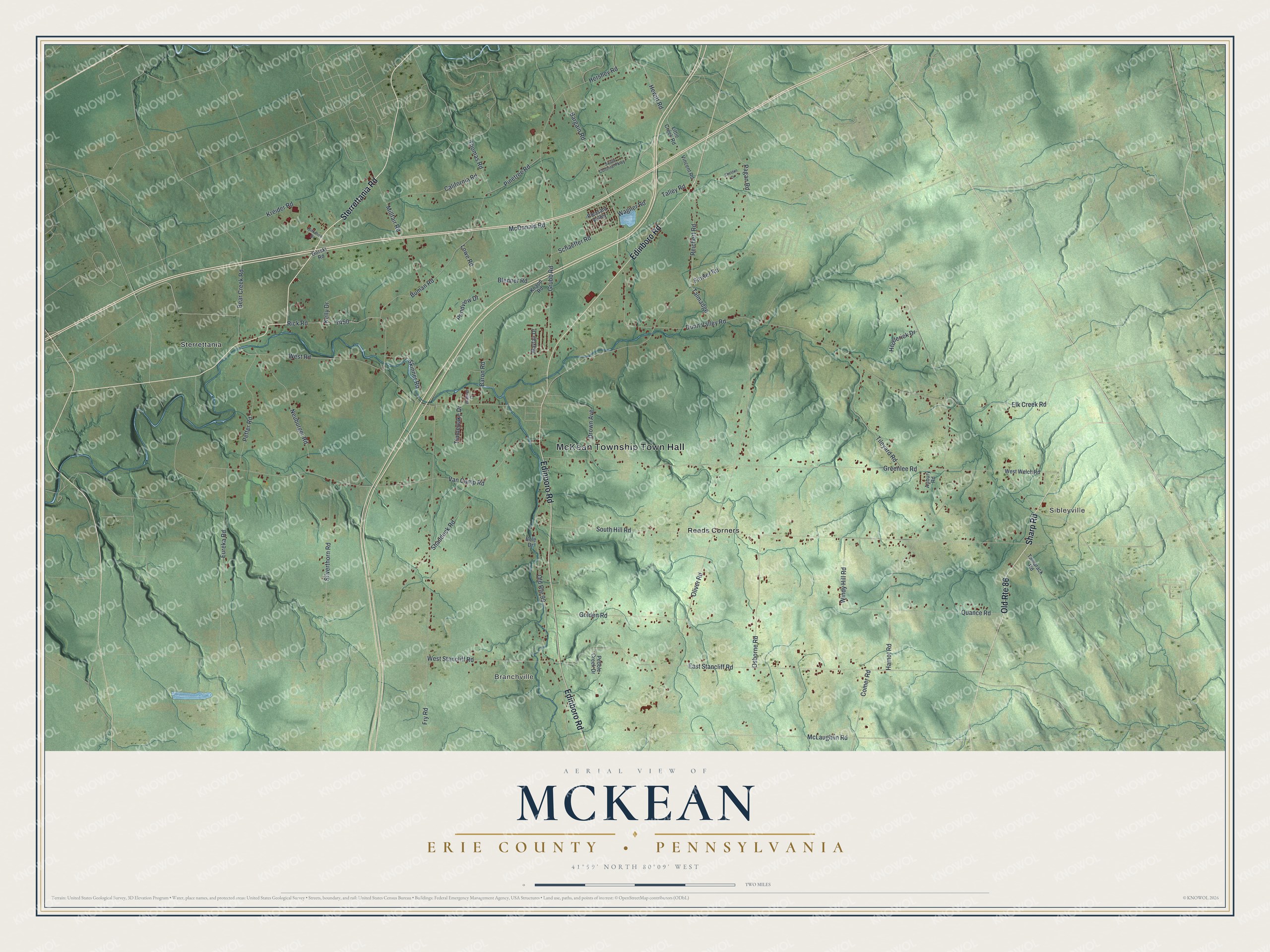 Watermarked full-map preview of McKean, Pennsylvania