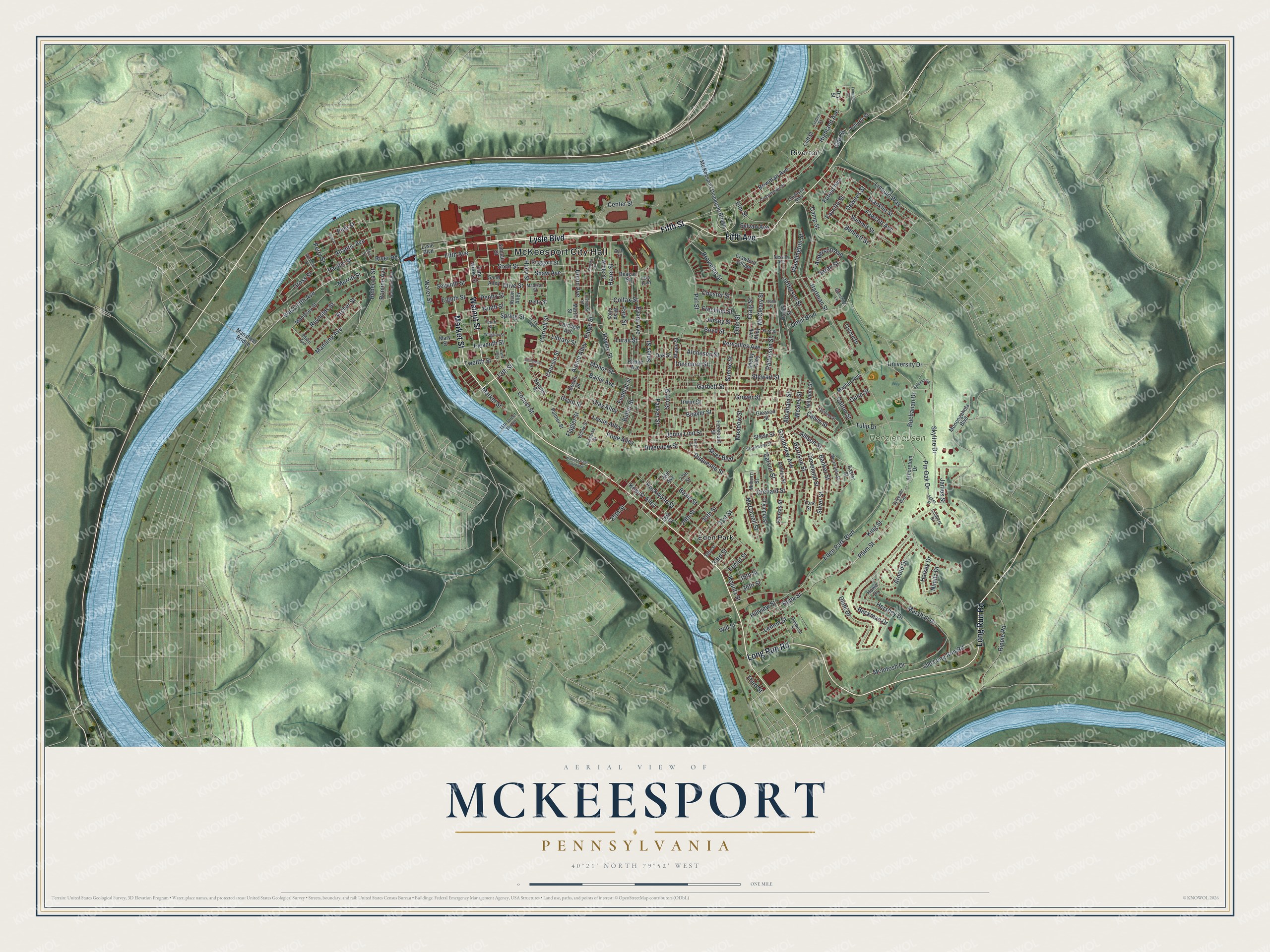 Watermarked full-map preview of McKeesport, Pennsylvania