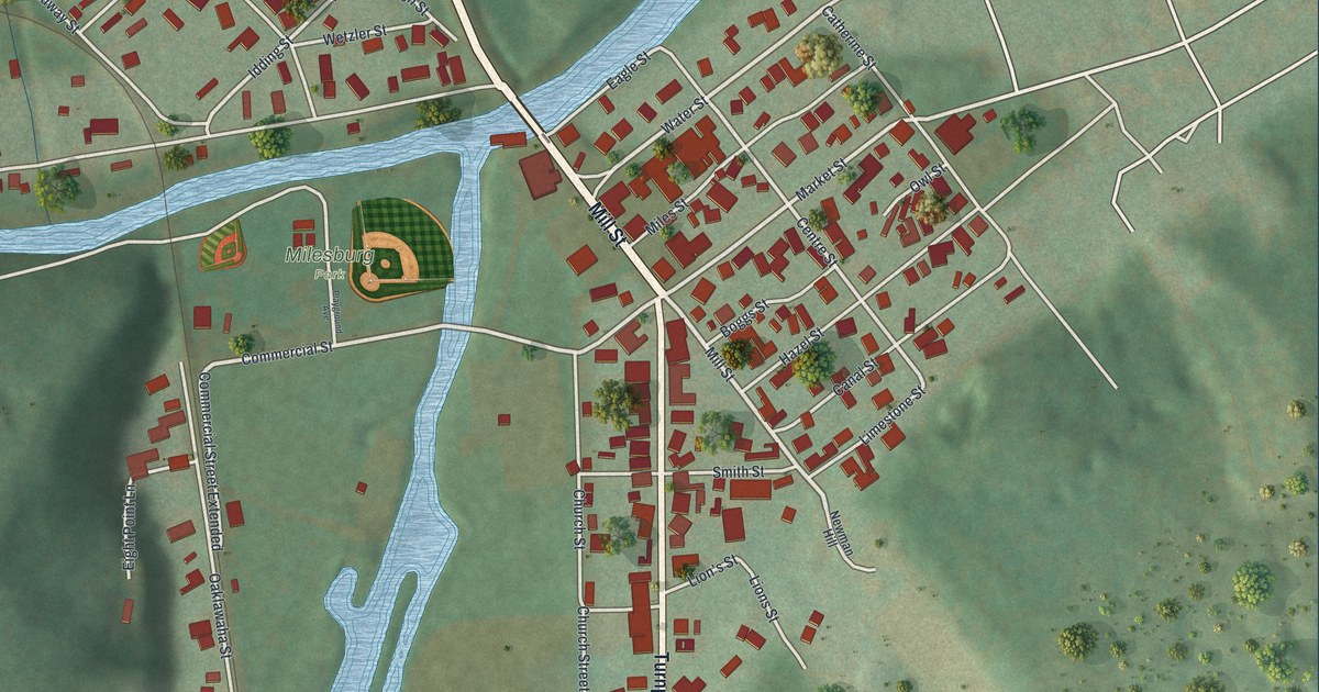 Map of Milesburg, Pennsylvania in 2026