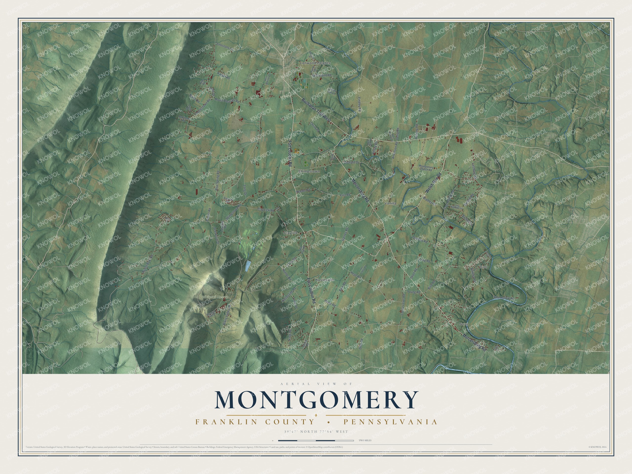 Watermarked full-map preview of Montgomery, Pennsylvania