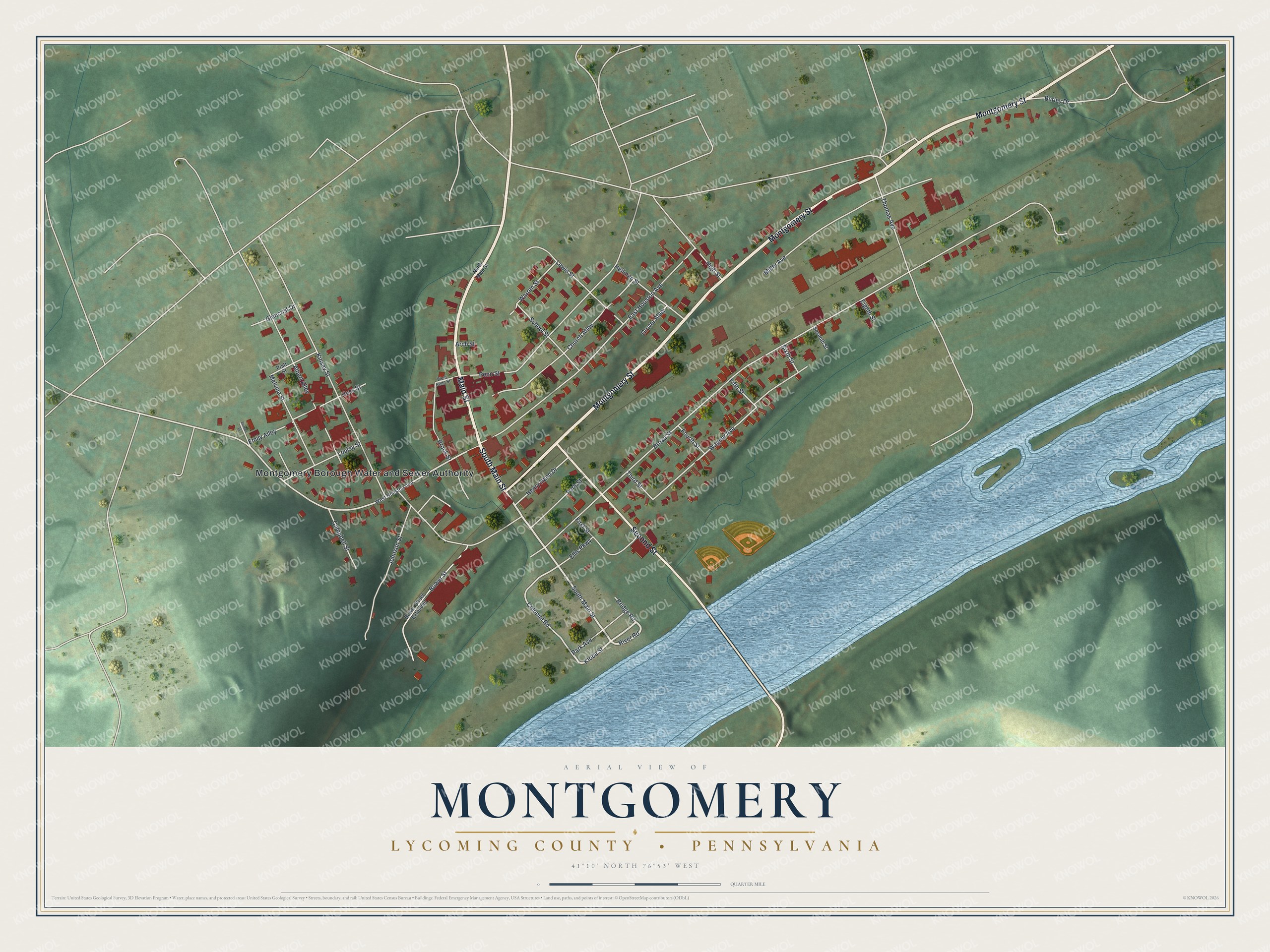Watermarked full-map preview of Montgomery, Pennsylvania