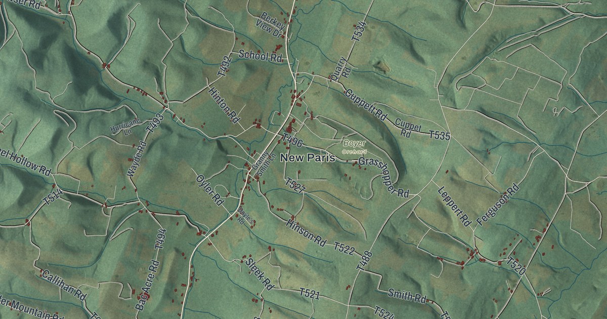 Map of Napier, Pennsylvania in 2026