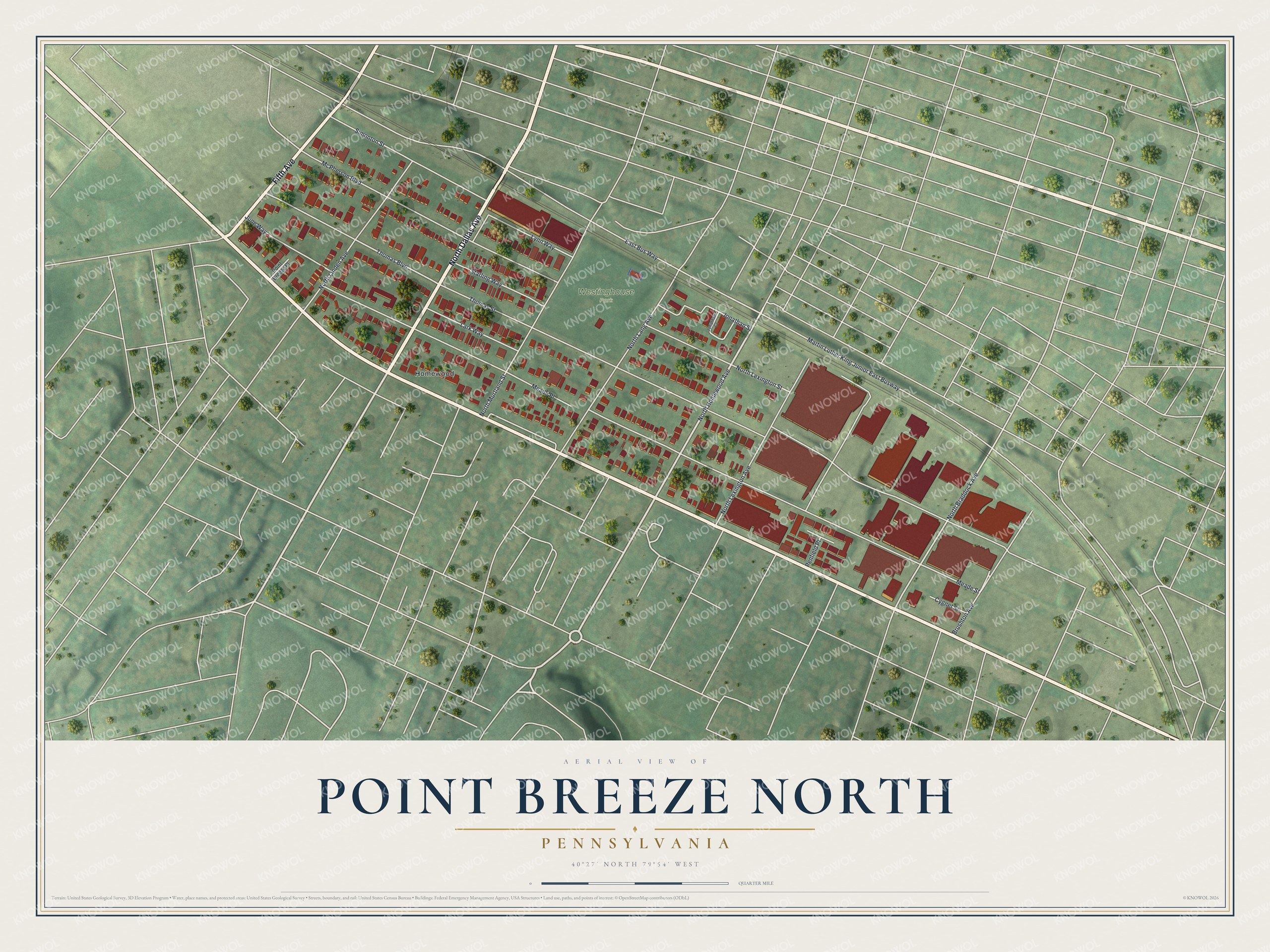 Watermarked full-map preview of Point Breeze North, Pennsylvania