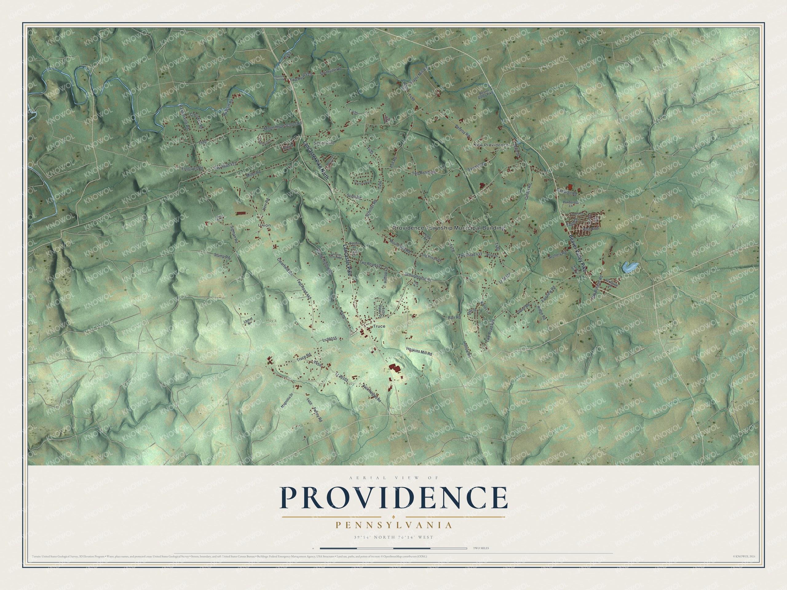 Watermarked full-map preview of Providence, Pennsylvania