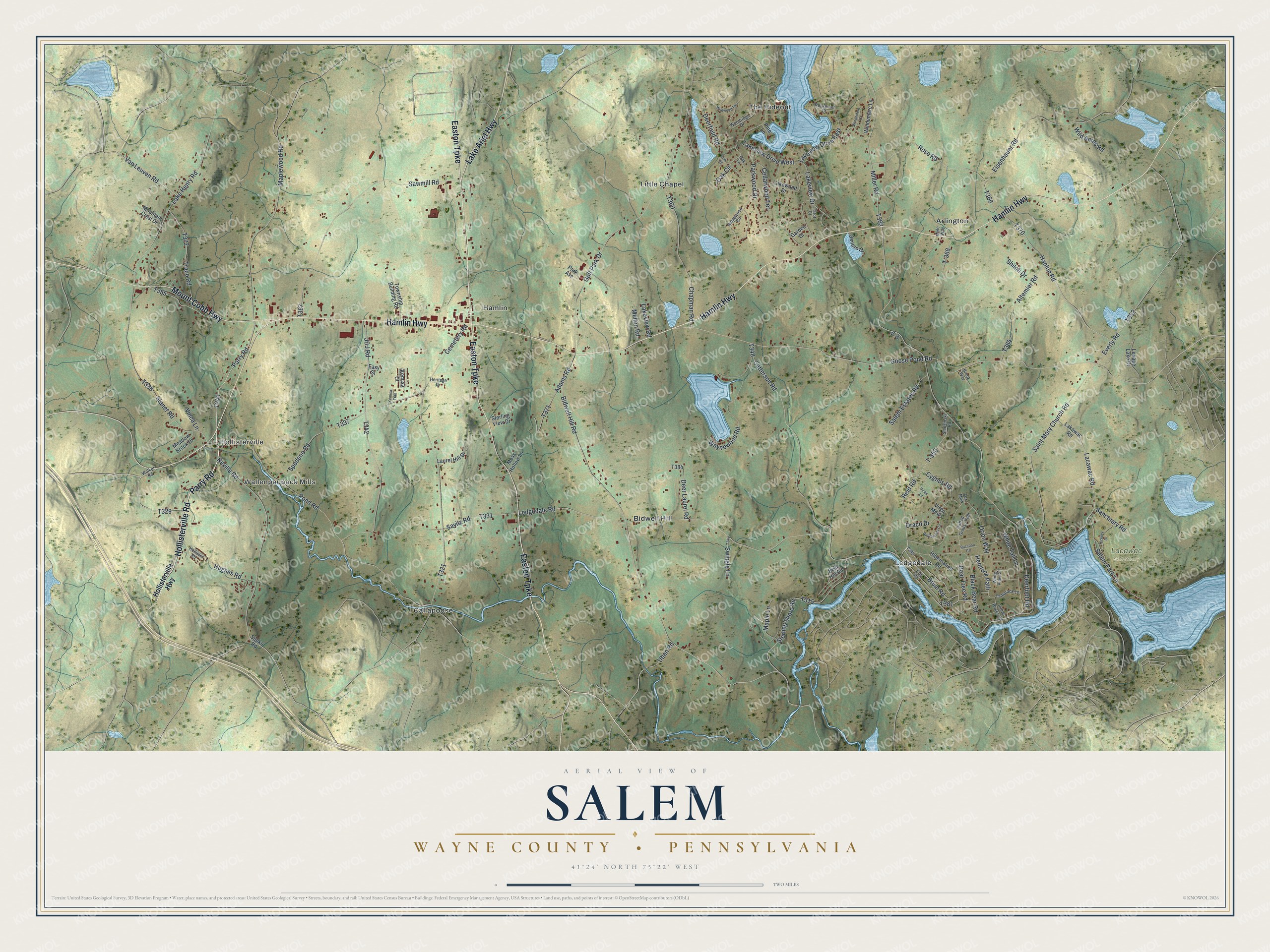 Watermarked full-map preview of Salem, Pennsylvania