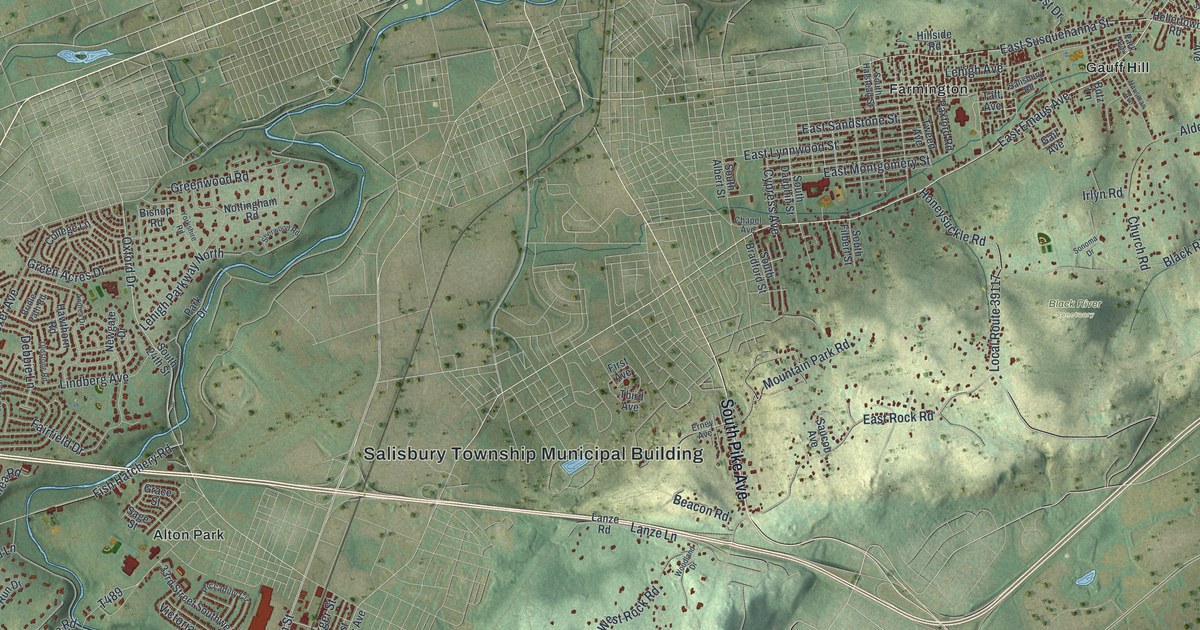 Map of Salisbury, Lehigh County, Pennsylvania in 2026