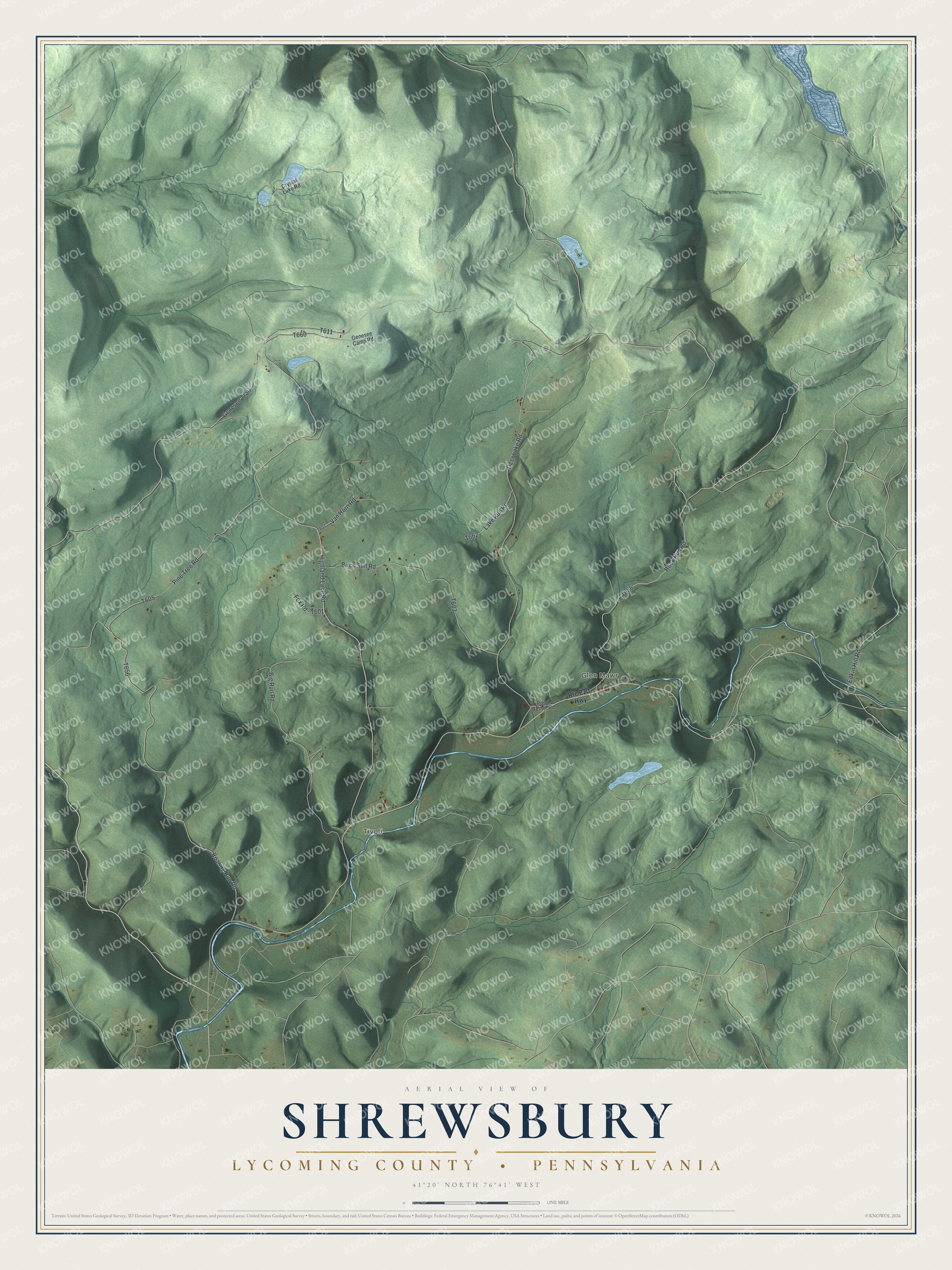 Watermarked full-map preview of Shrewsbury, Pennsylvania