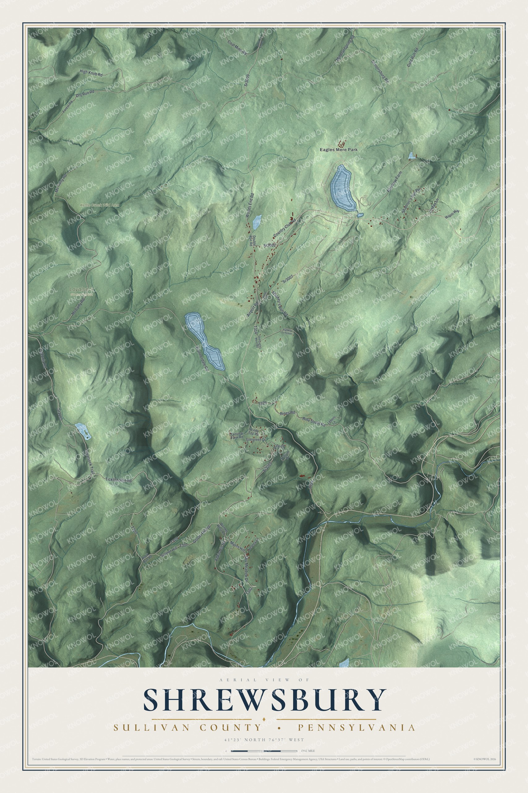 Watermarked full-map preview of Shrewsbury, Pennsylvania