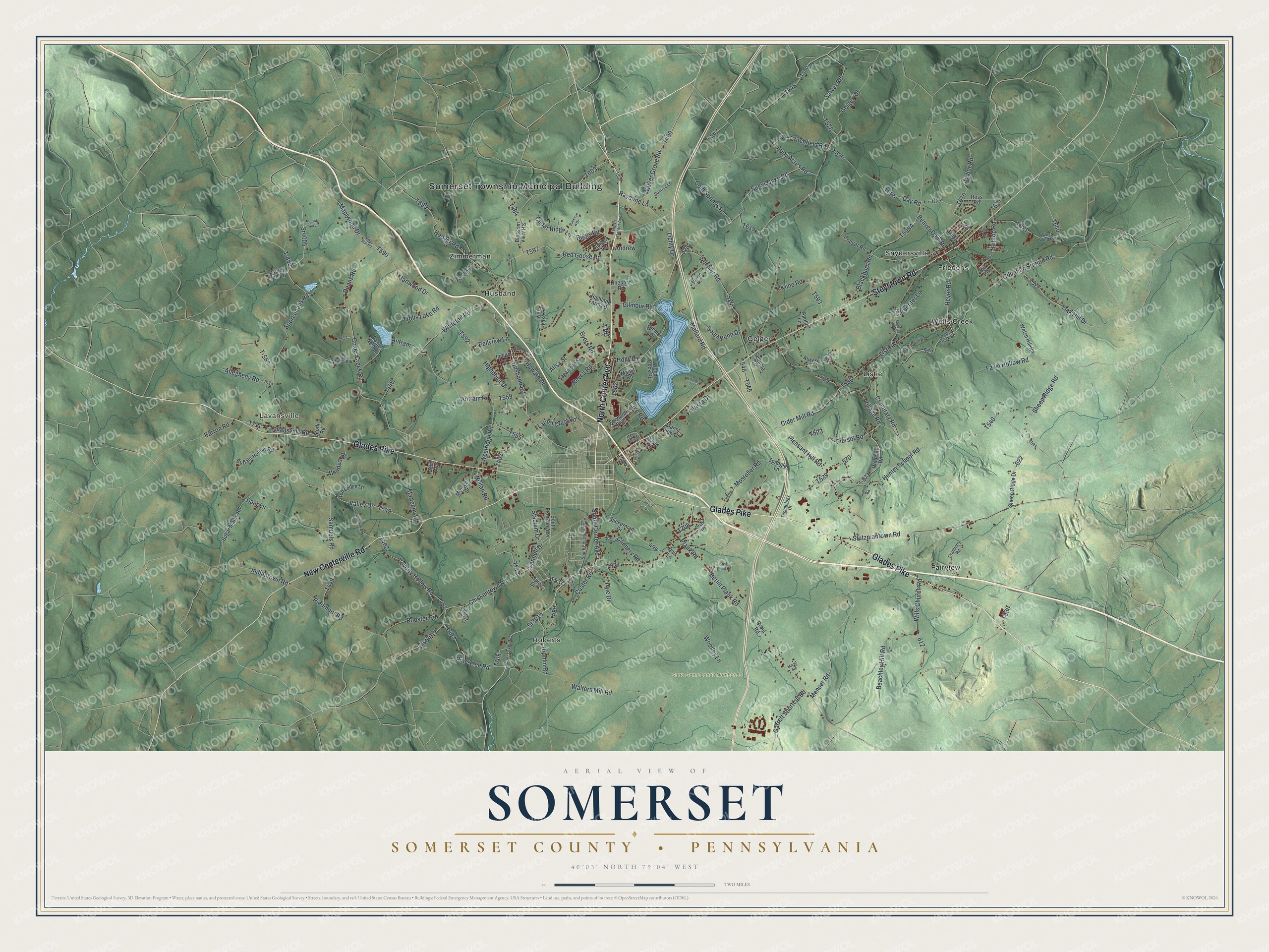 Watermarked full-map preview of Somerset, Pennsylvania