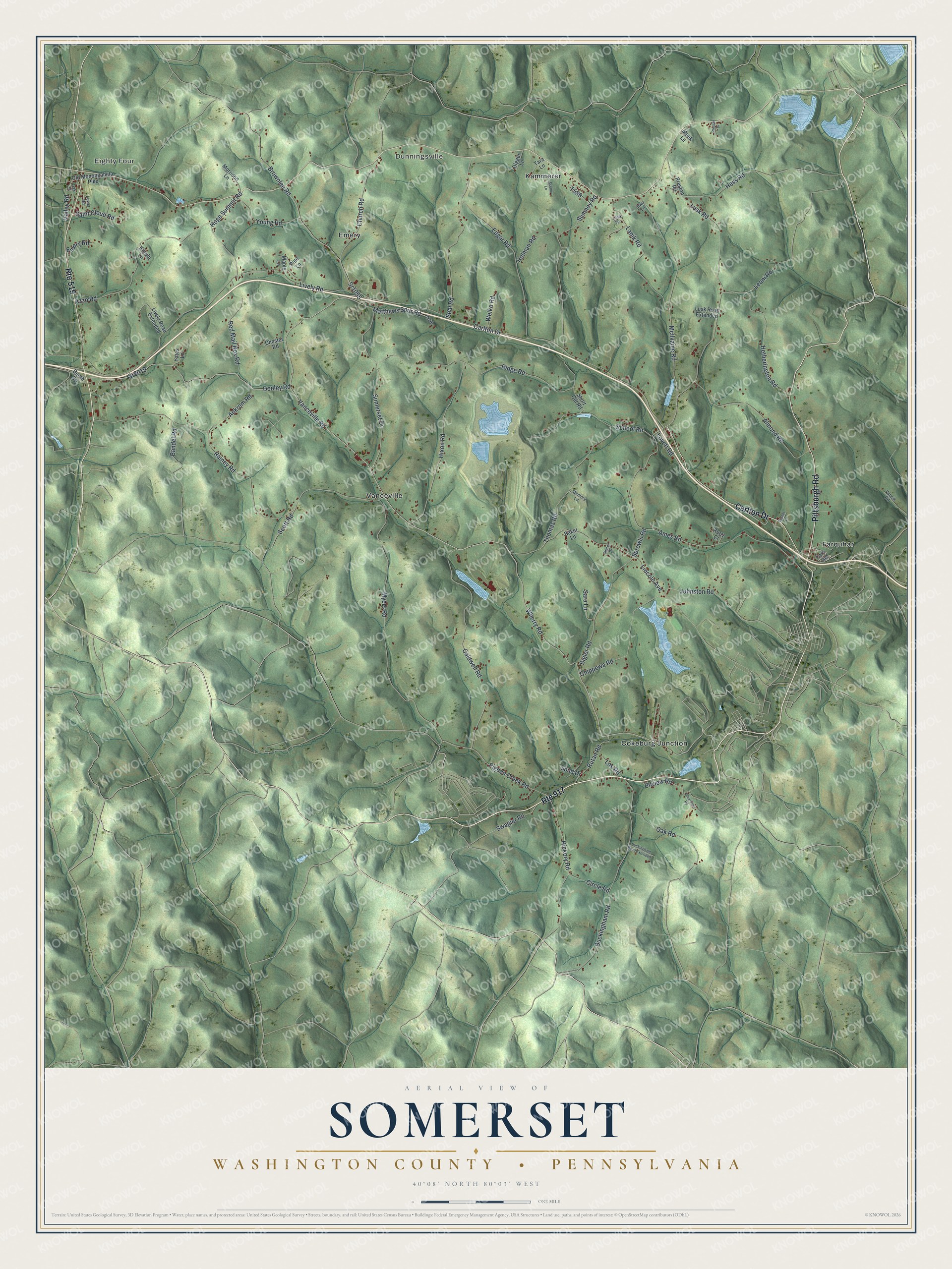 Watermarked full-map preview of Somerset, Pennsylvania