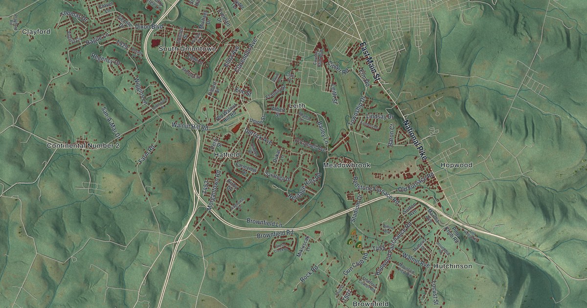 Map of South Union, Pennsylvania in 2026